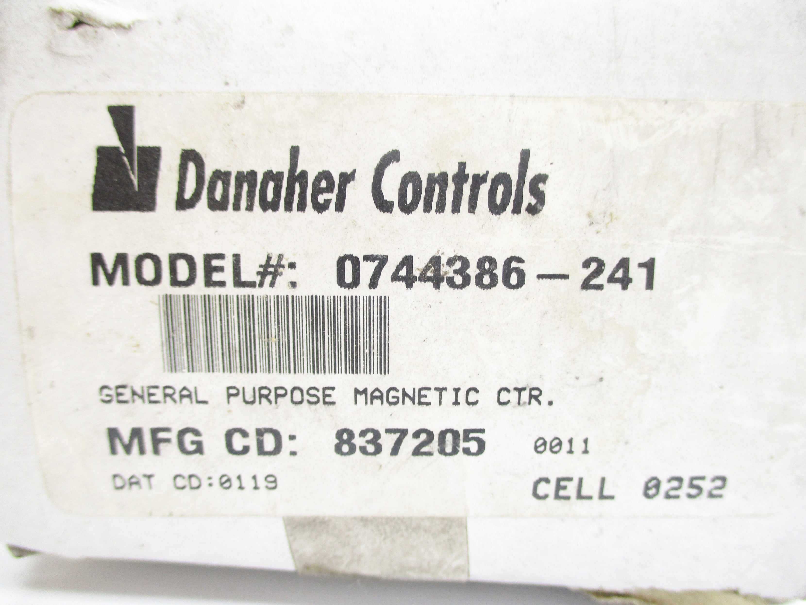 DANAHER CONTROLS 0744386-241 (NO KEY) NSMP