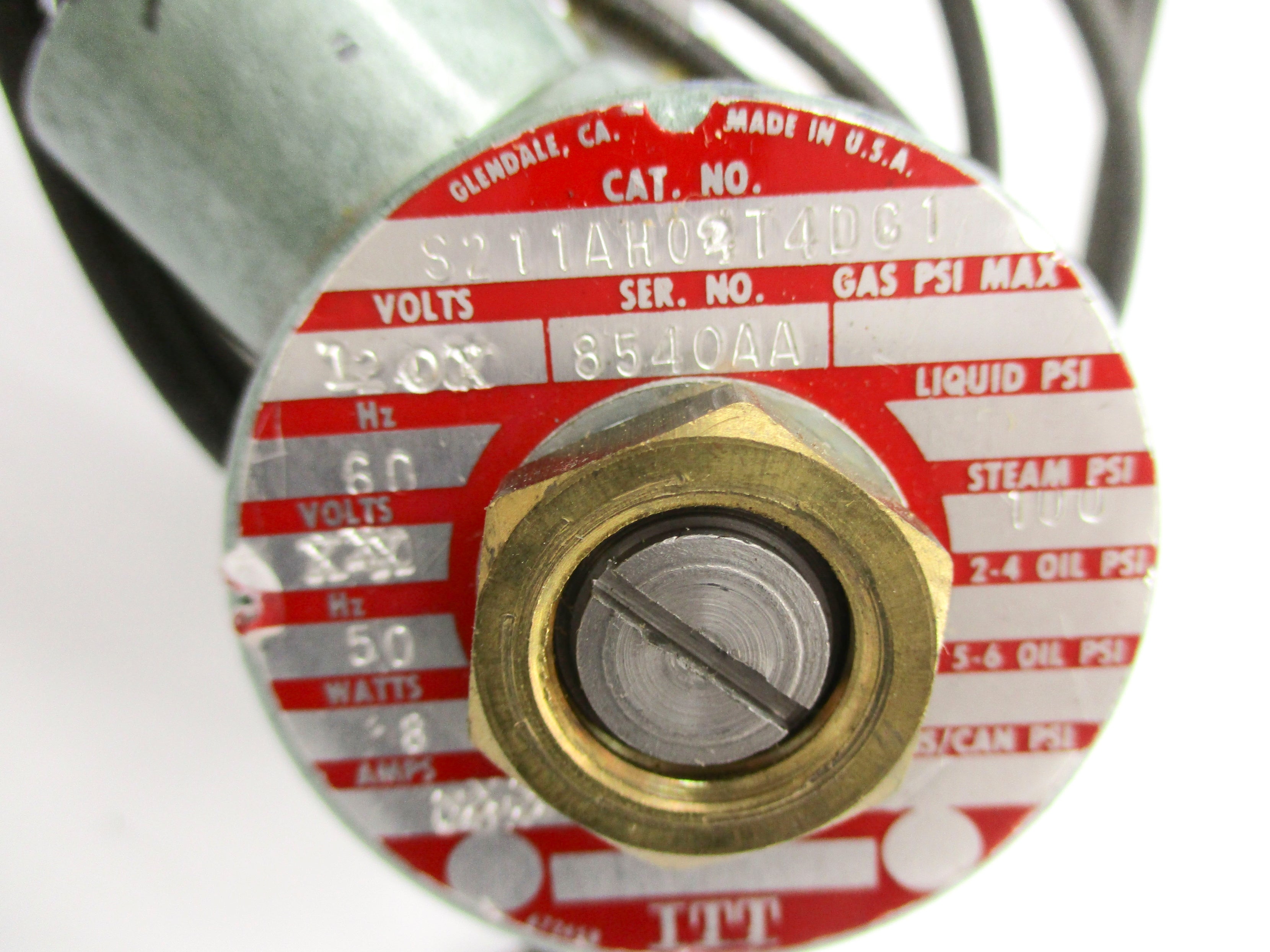 ITT S211AH02T4DG1 110/120V 100PSI UNMP