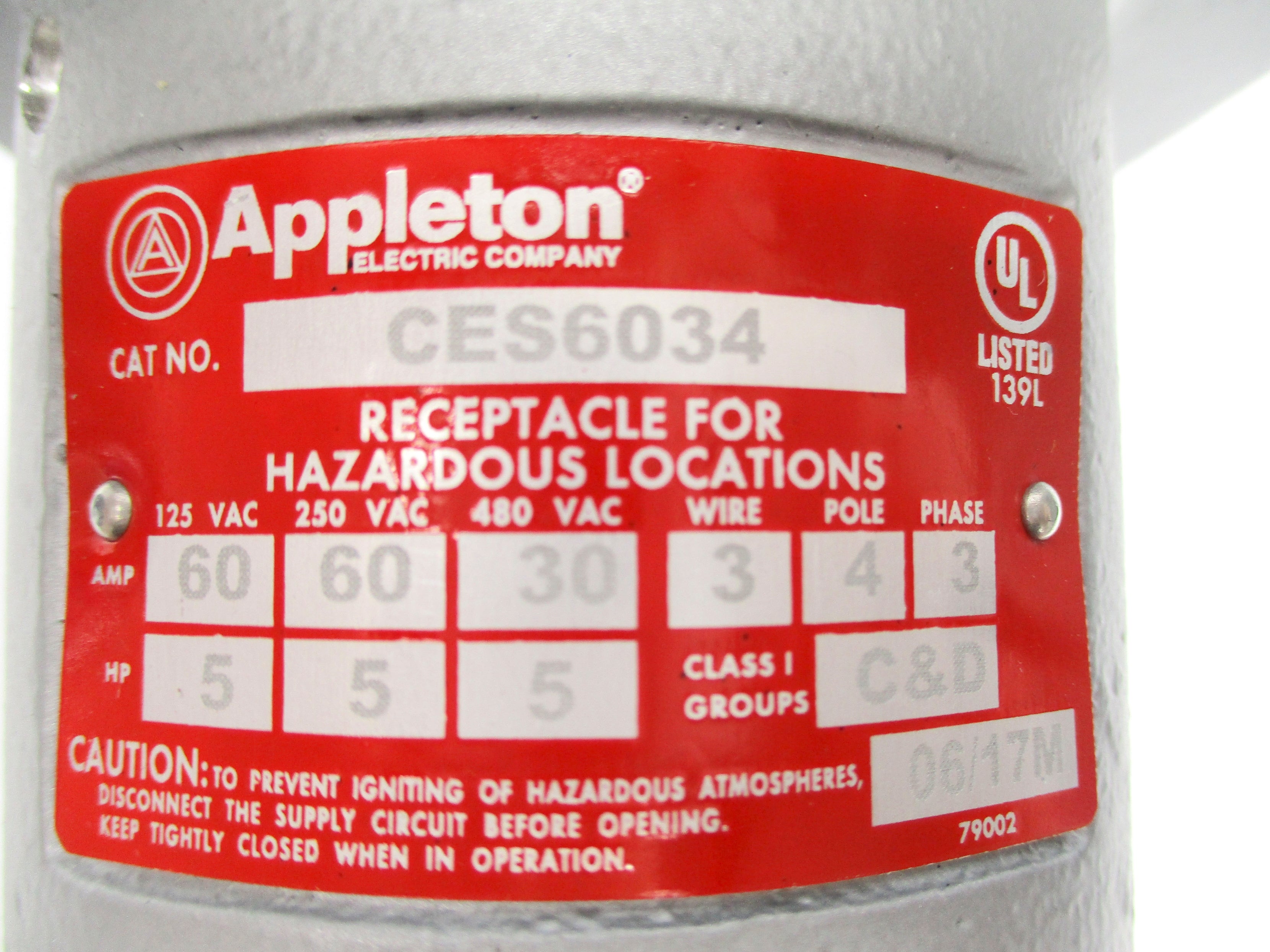 APPLETON CES6034 NSNP