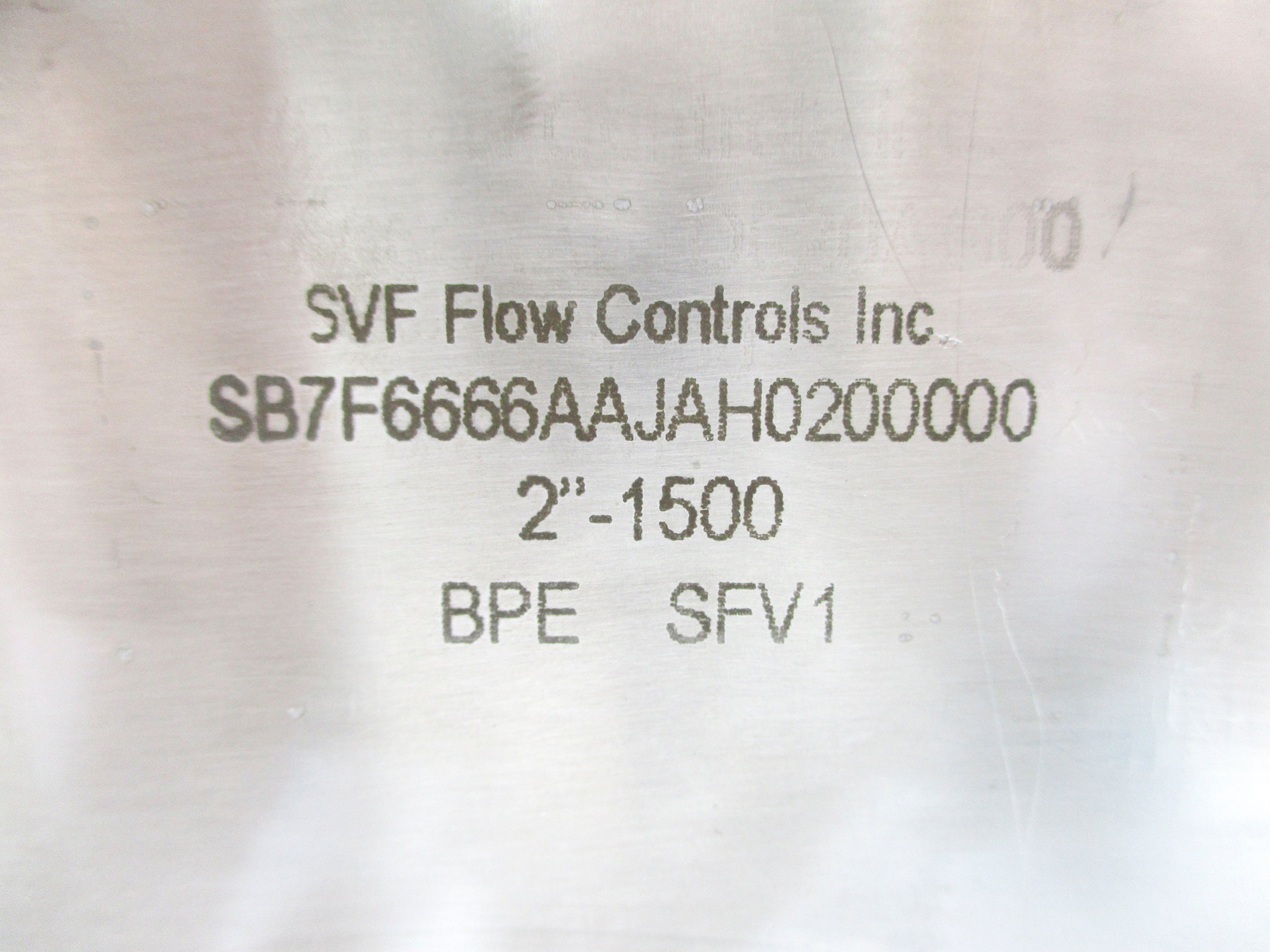 SVF FLOW CONTROLS SB7F6666AAJAH0200000 NSNP