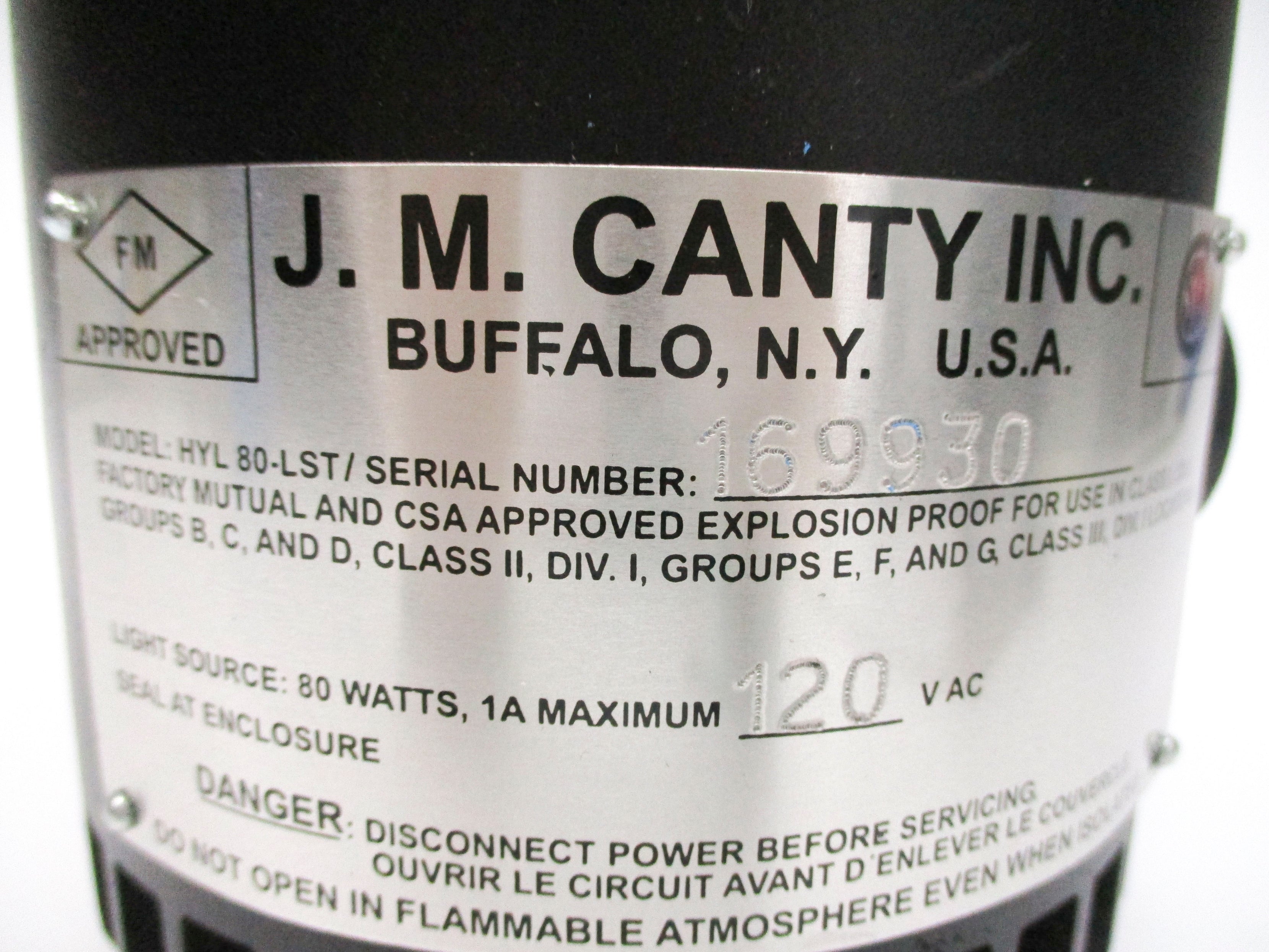 J.M. CANTY HYL80-LST NSNP