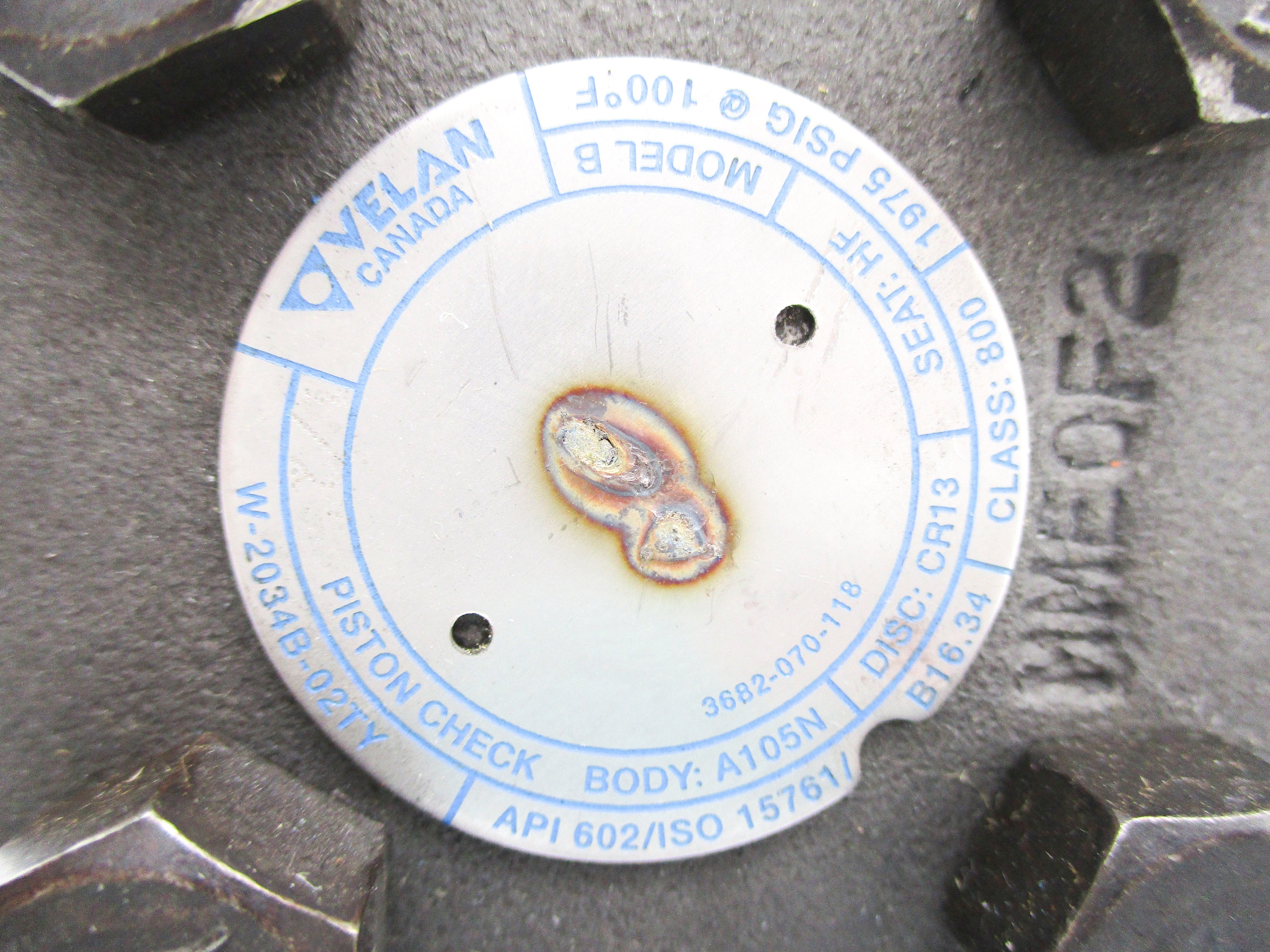 VELAN W-2034B-02TY 1975PSIG NSNP