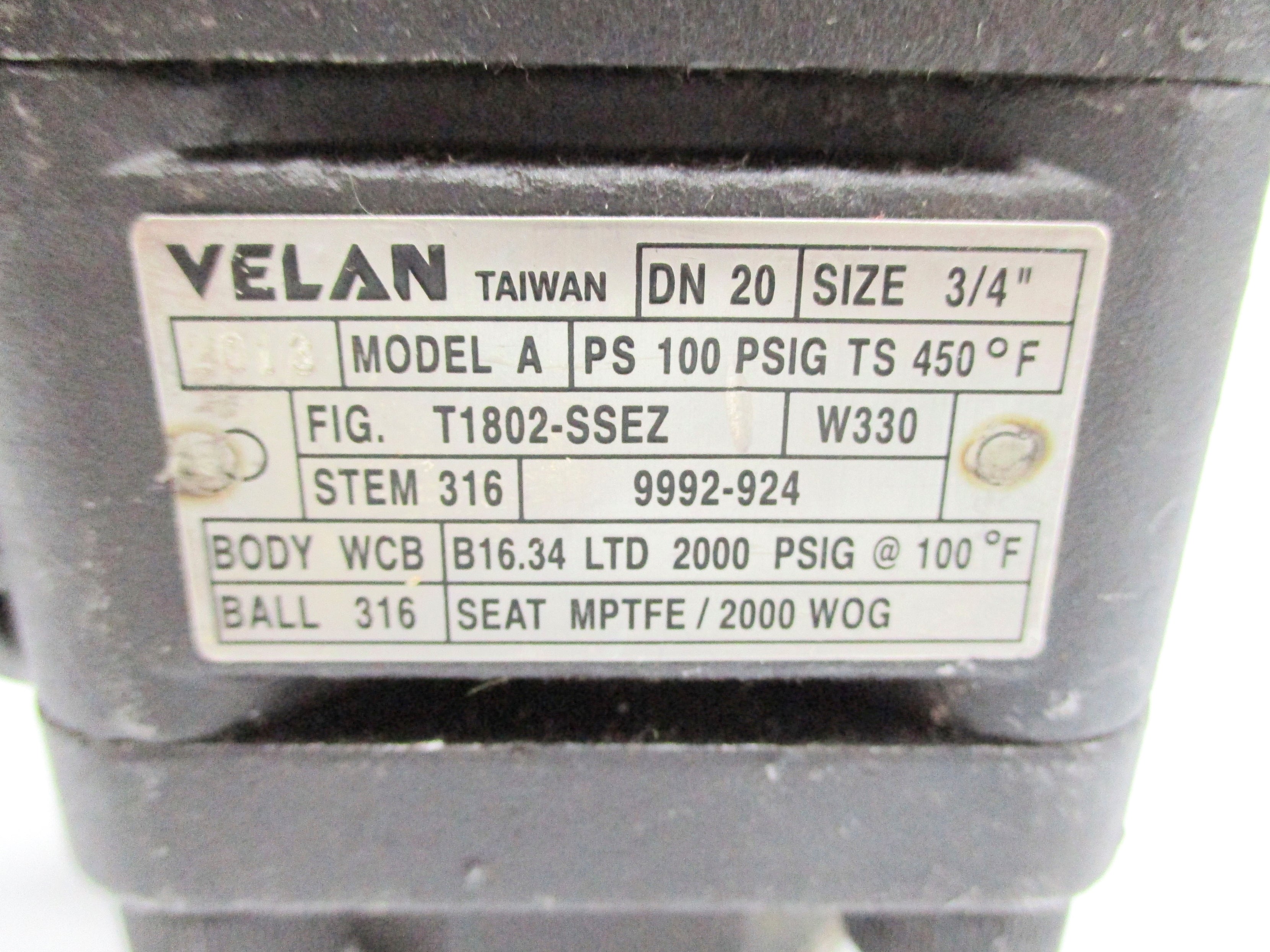 VELAN T1802-SSEZ 3/4" NSNP
