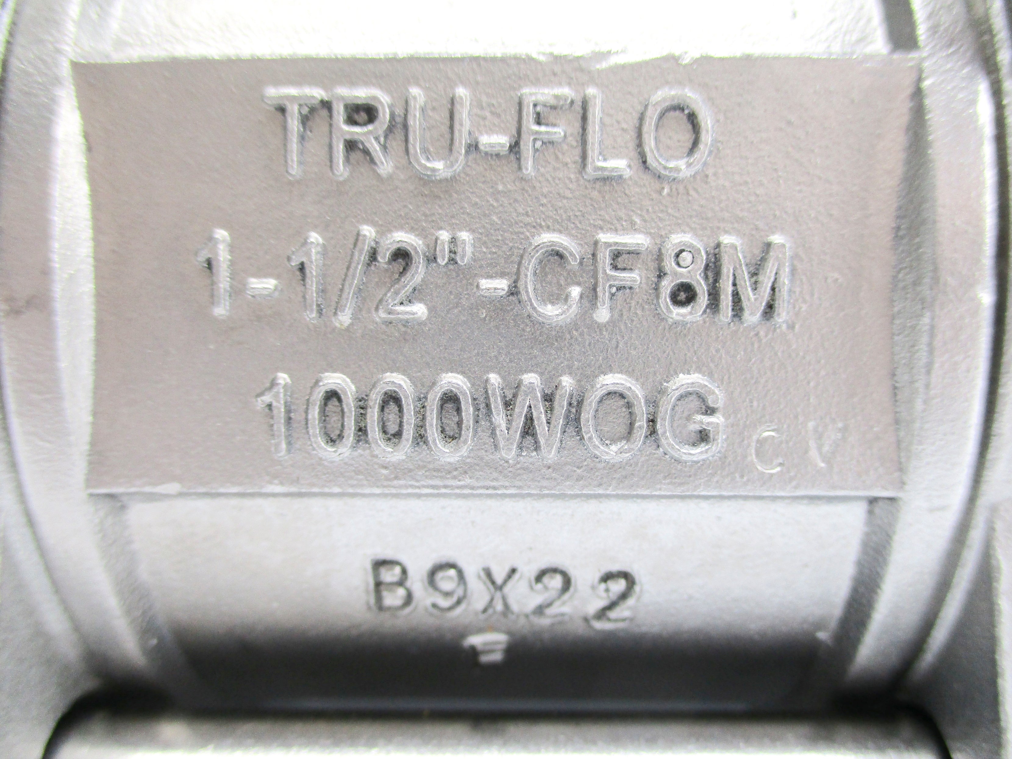 TRU-FLO CF8M 1000WOG 1-1/2" NSNP