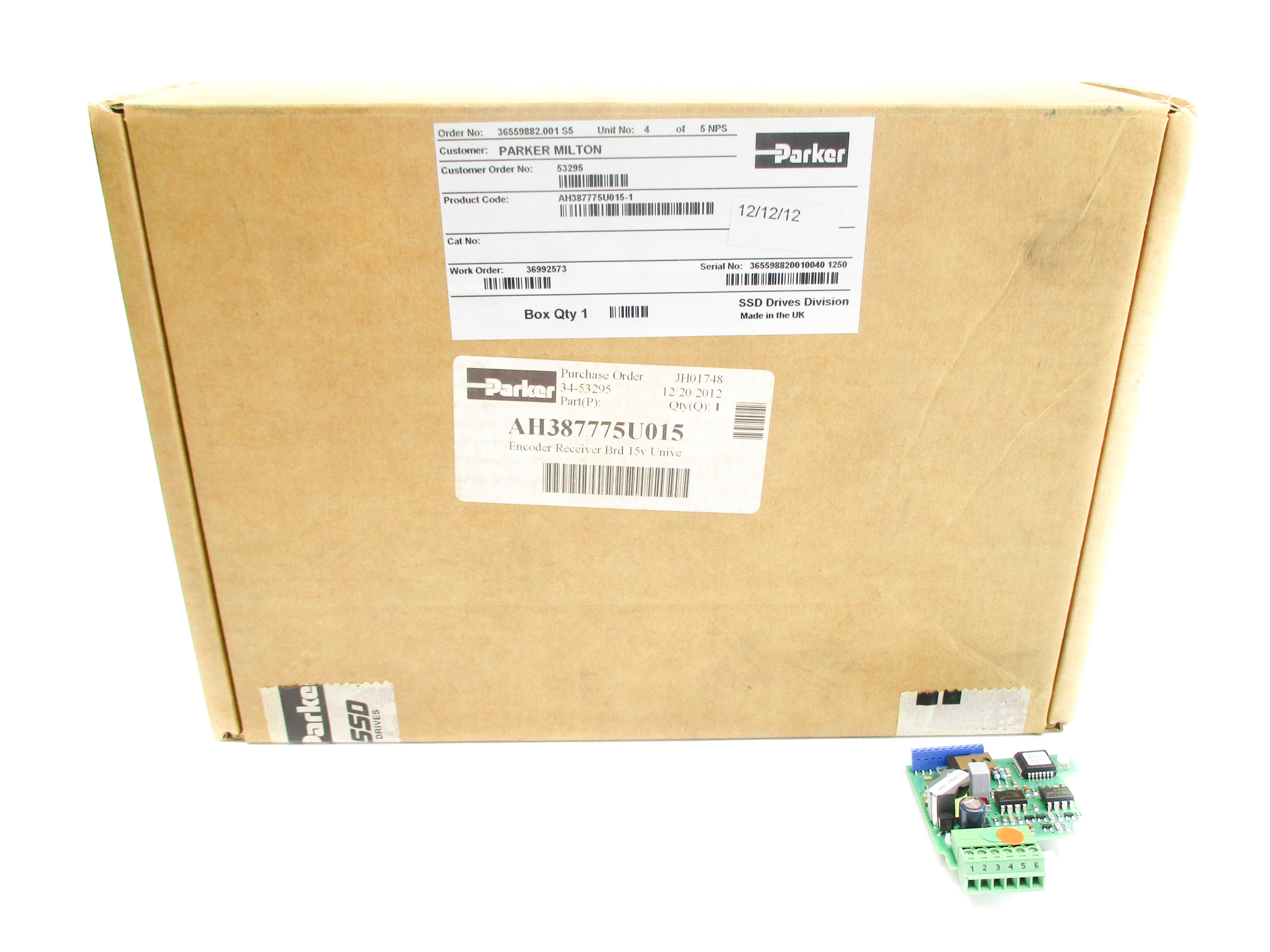 PARKER AH387775U015 NSMP
