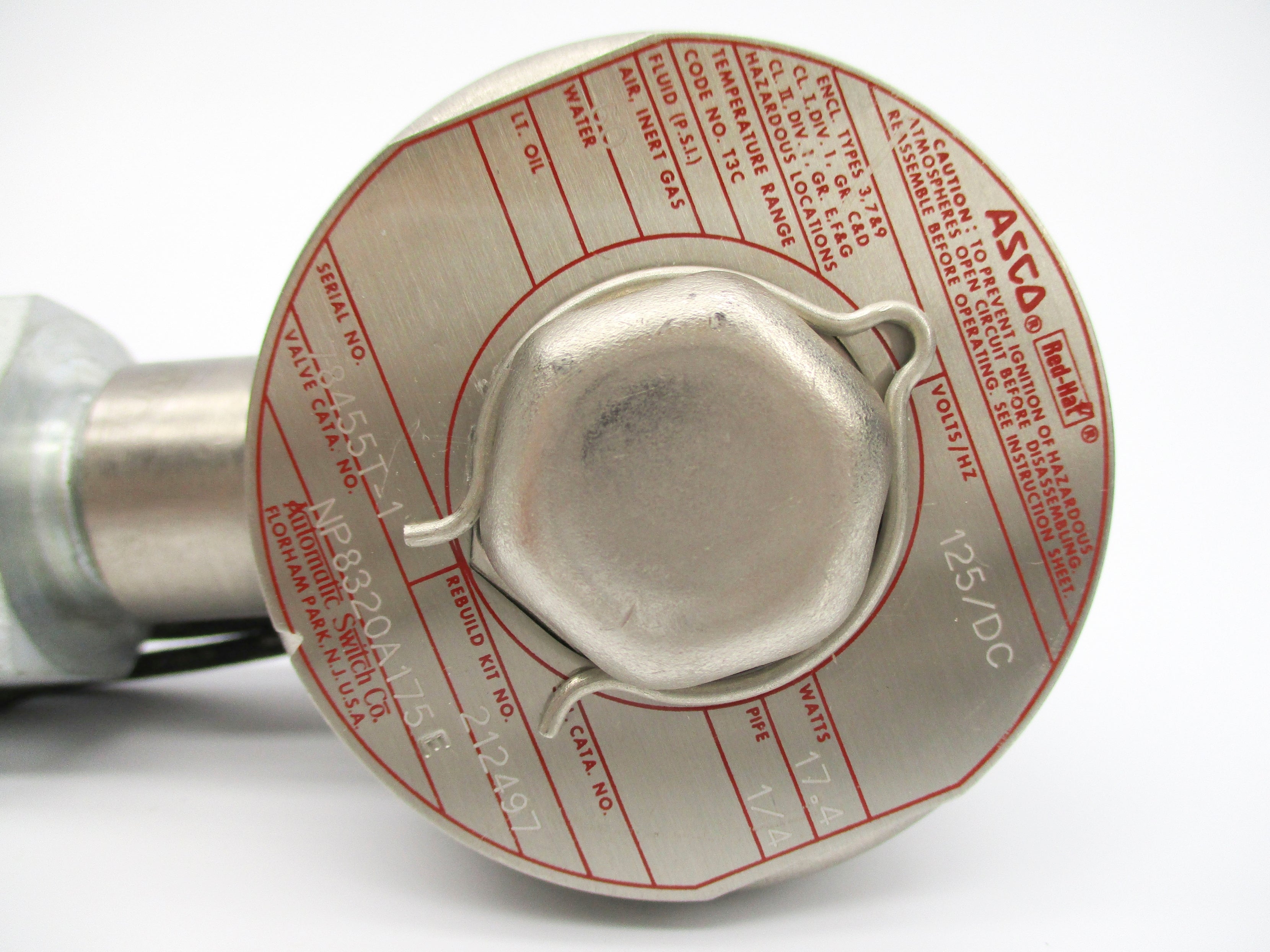 ASCO NP8320A175E 125VDC 60PSI UNMP