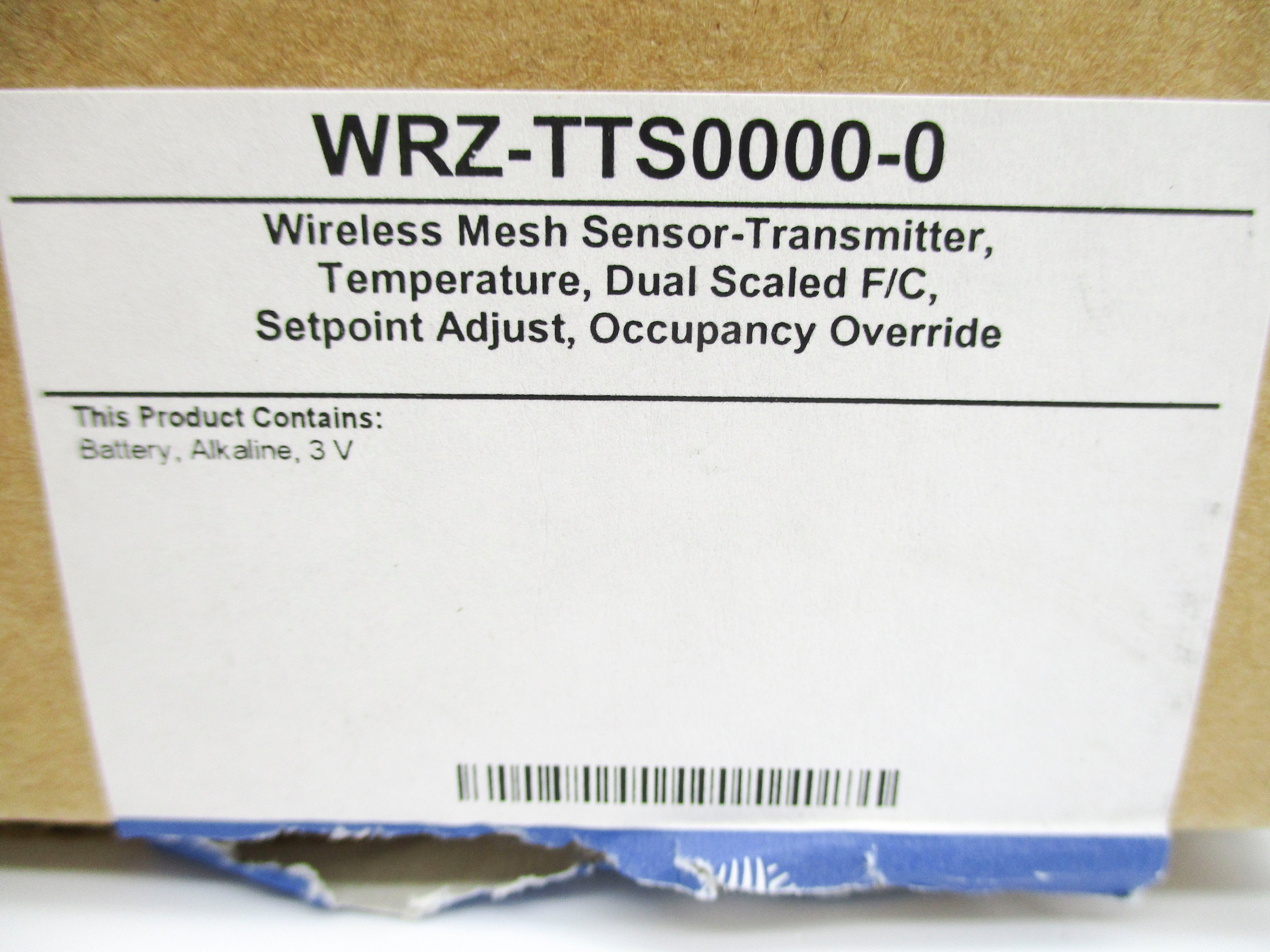 JOHNSON CONTROLS WRZ-TTS0000-0 NSMP