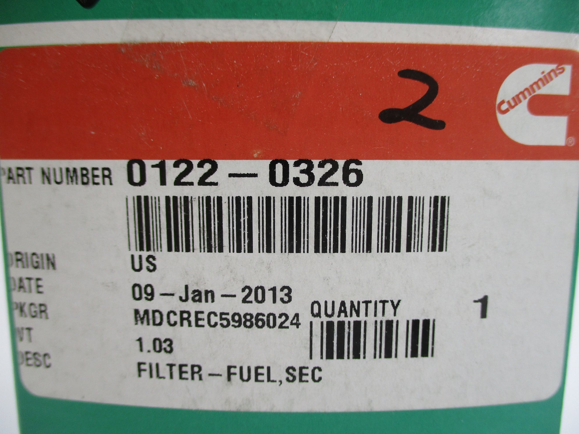 GENUINE ONAN 0122-0326 NSMP