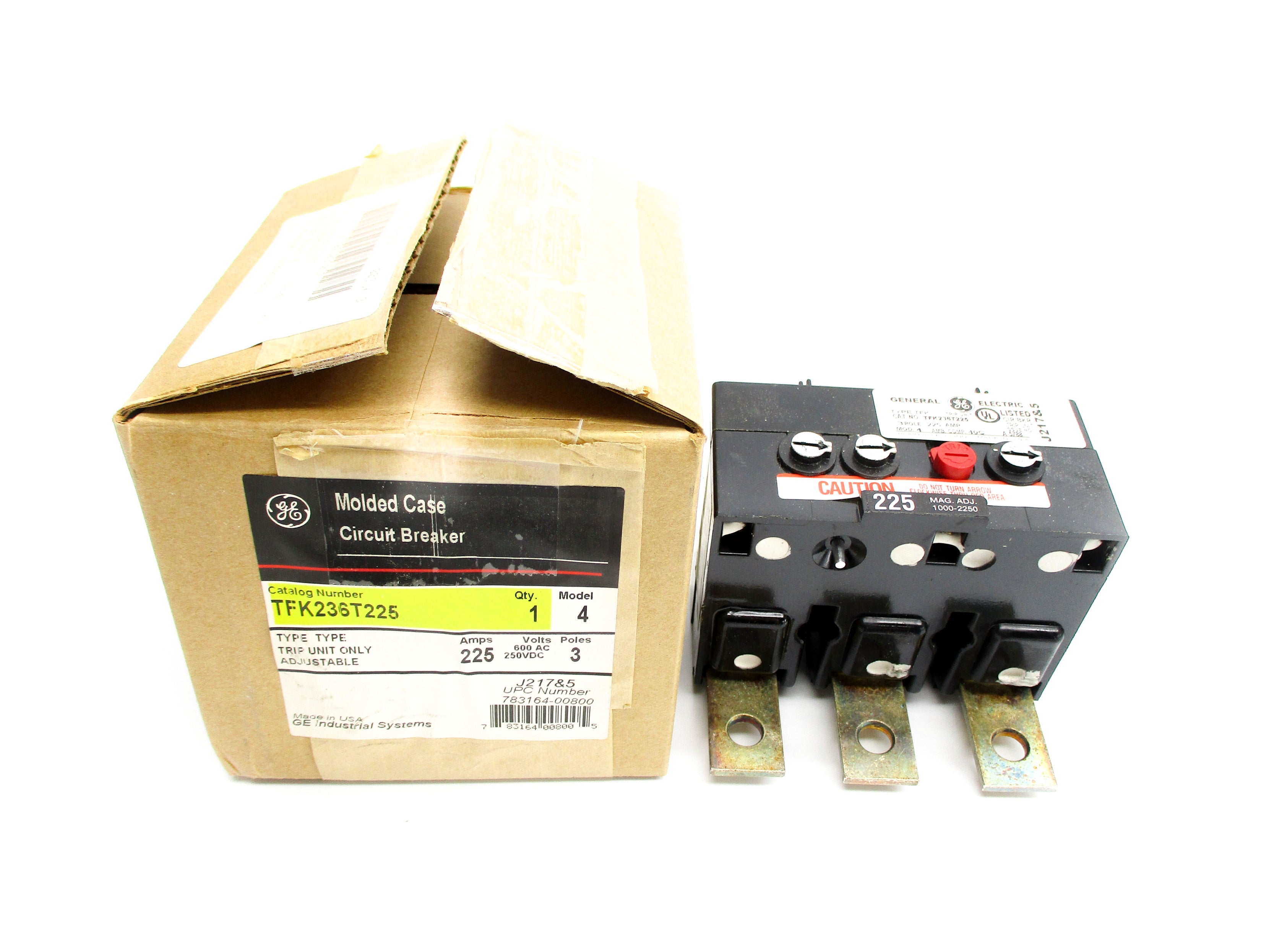 GENERAL ELECTRIC TFK236T225 225A 600VAC 250VDC NSMP