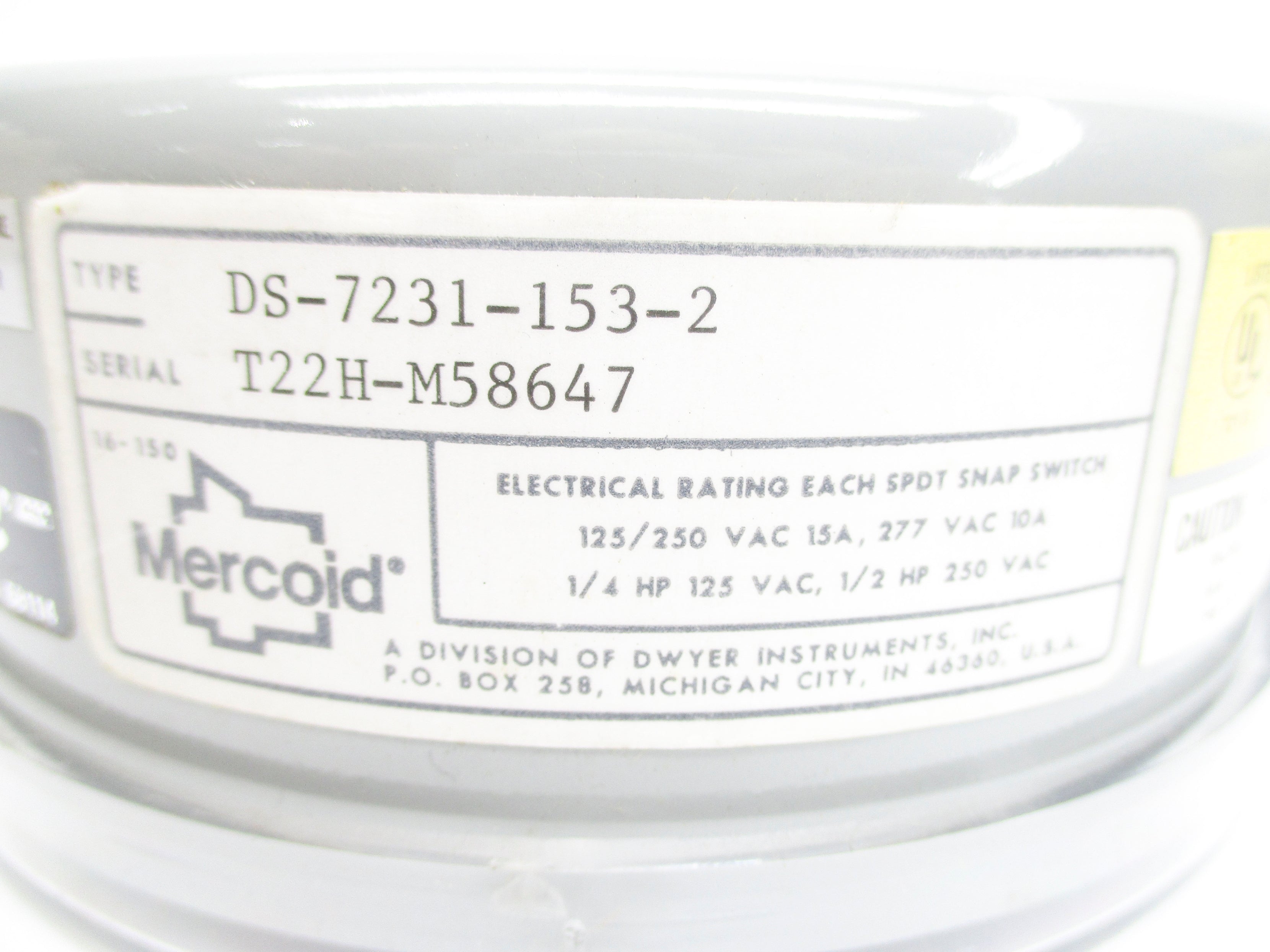 MERCOID DS-7231-153-2 NSNP