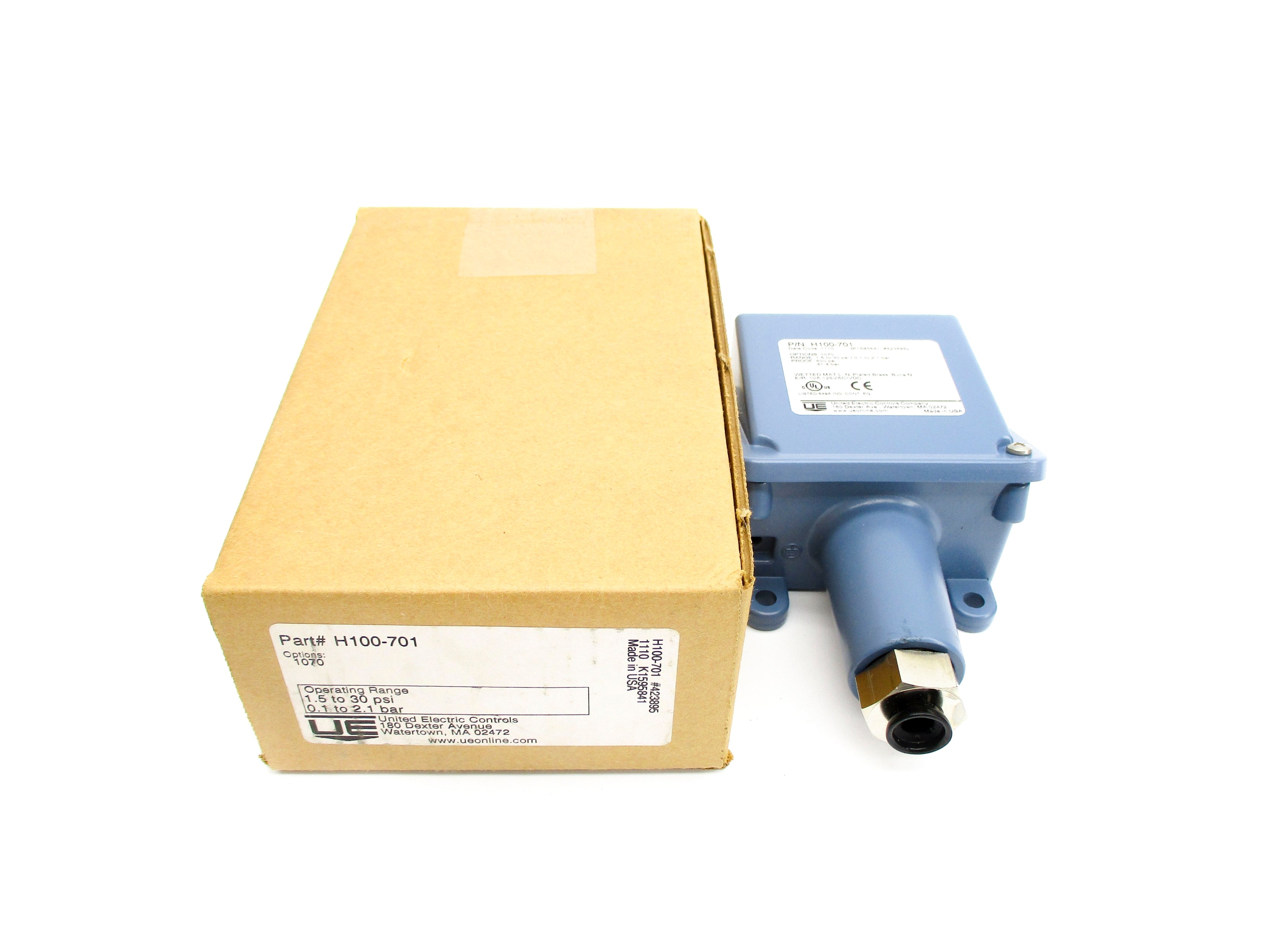 UNITED ELECTRIC CONTROLS H100-701 1.5-30PSI NSMP