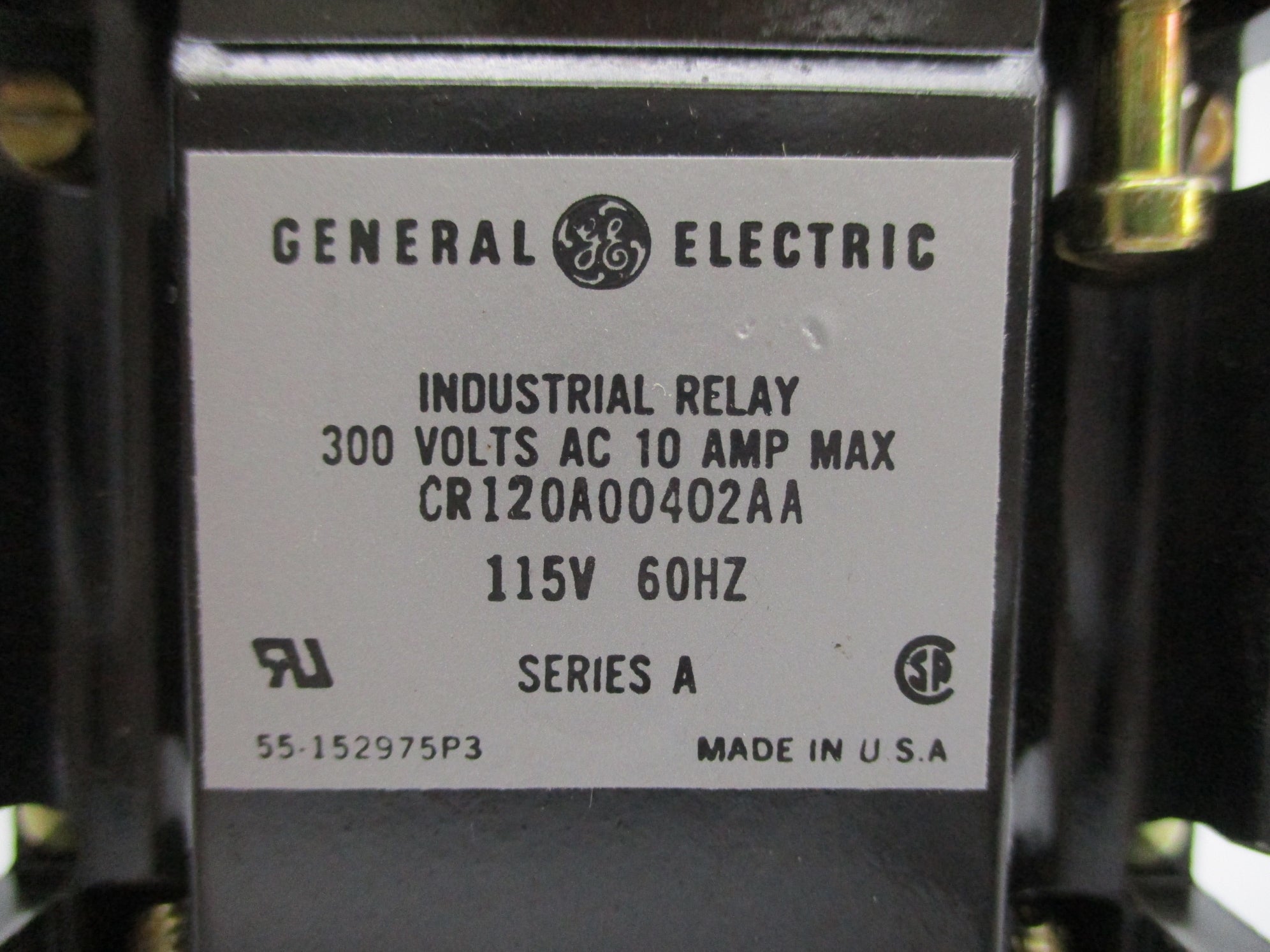 GENERAL ELECTRIC CR120A00402AA SER. A 115V 10A NSNP