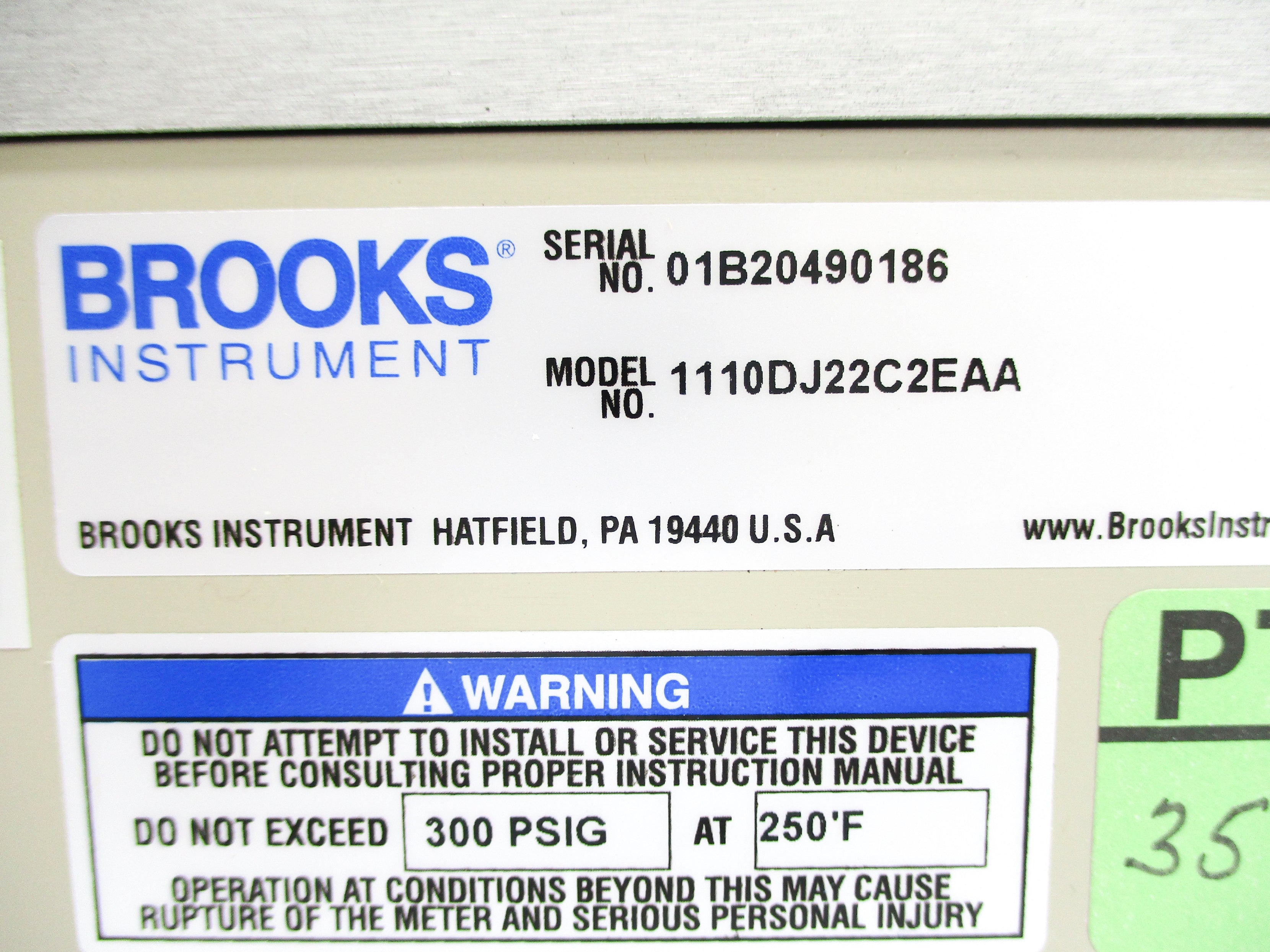 BROOKS INSTRUMENT 1110DJ22C2EAA NSNP