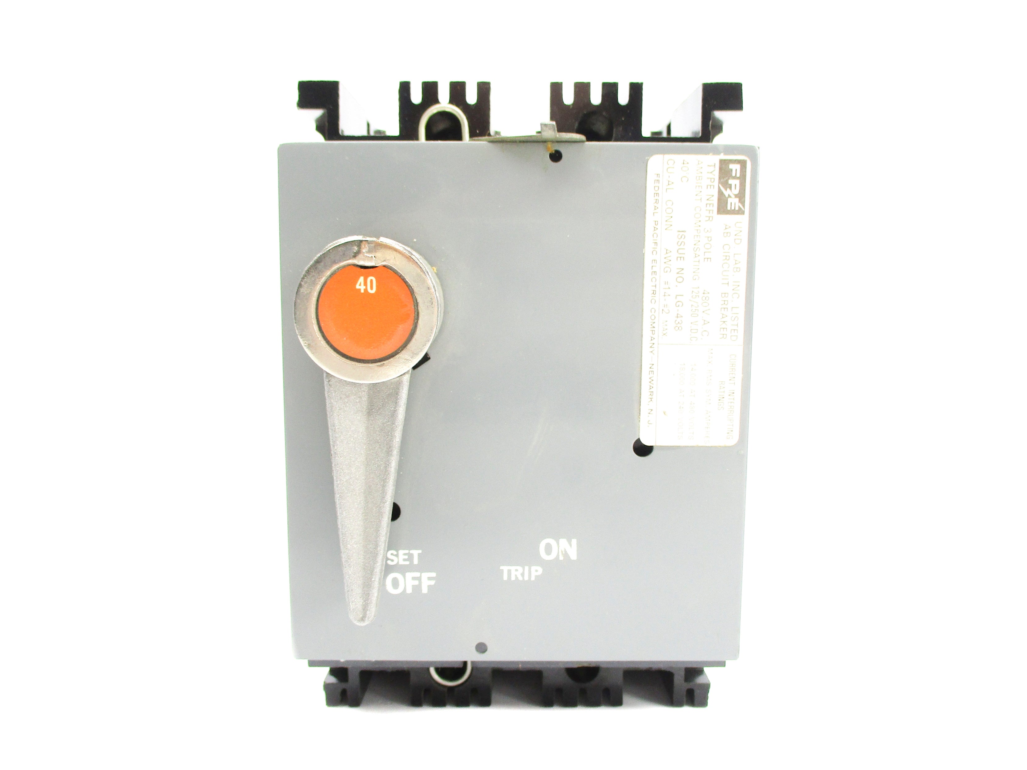 FPE NEF433040R 40A 480VAC NSNP