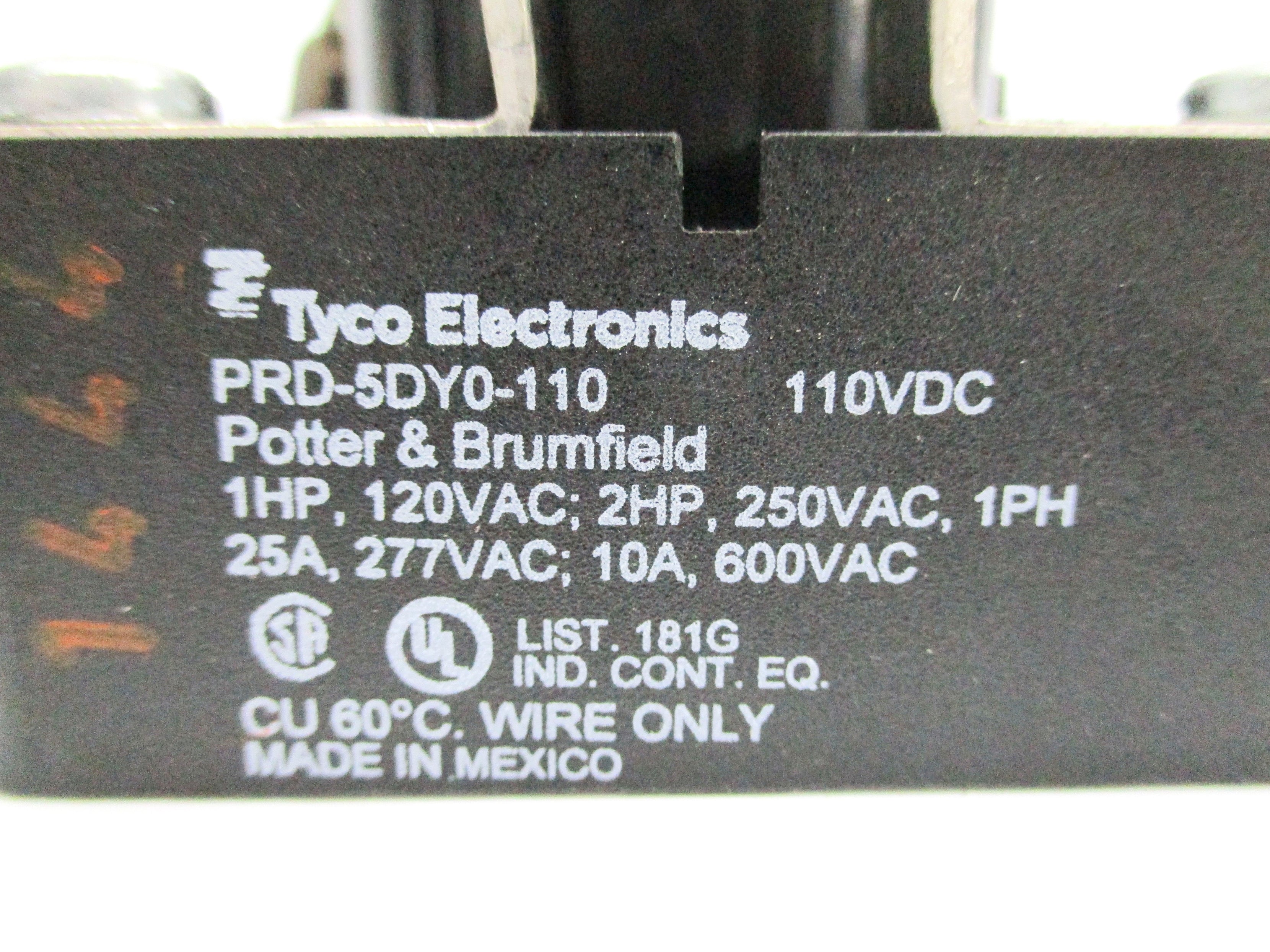 TYCO ELECTRONICS PRD-5DY0-110 110VDC NSNP