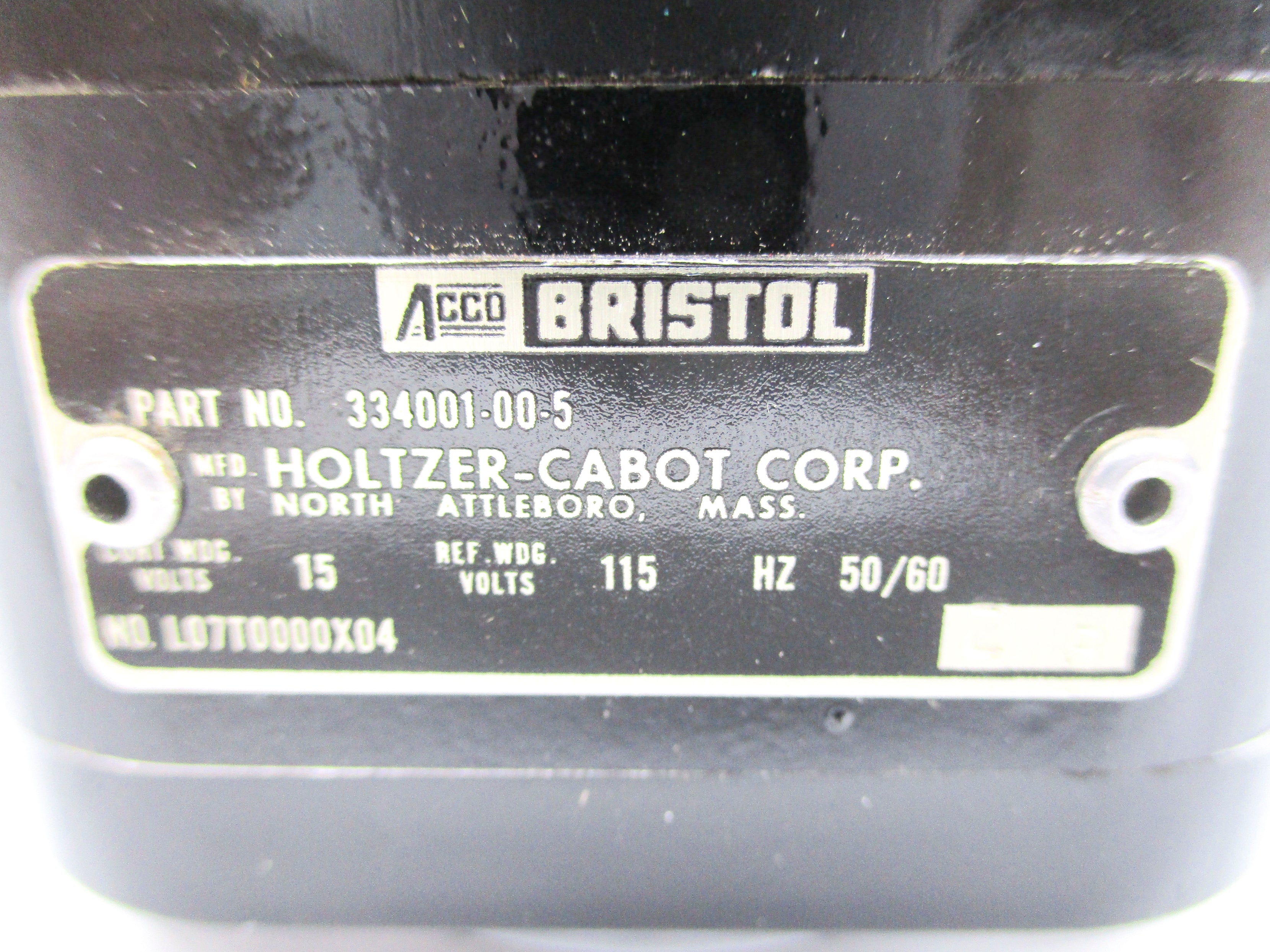 HOLTZER CABOT MOTORS 334001-00-5 UNMP