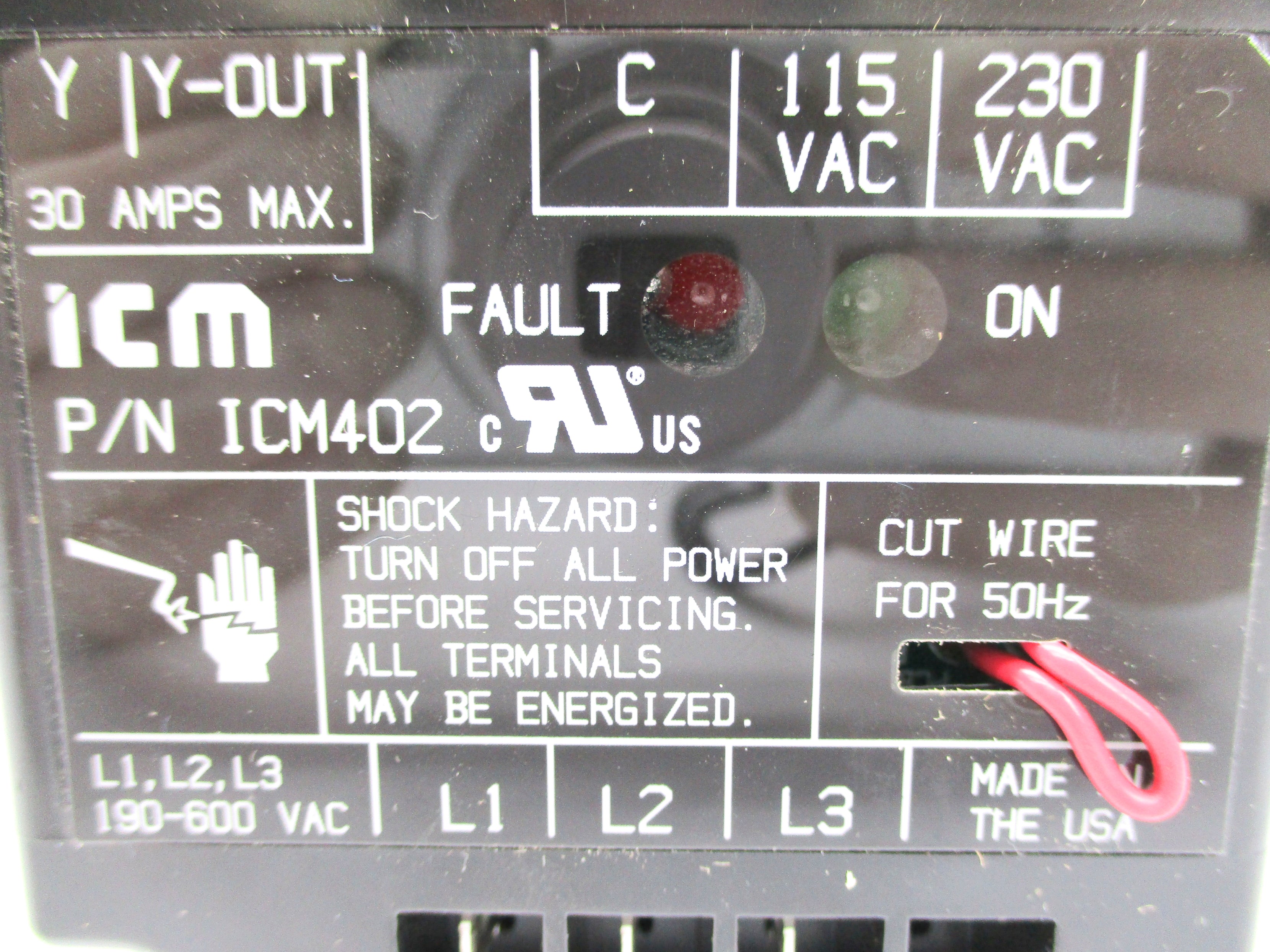 ICM CONTROLS ICM402 NSNP
