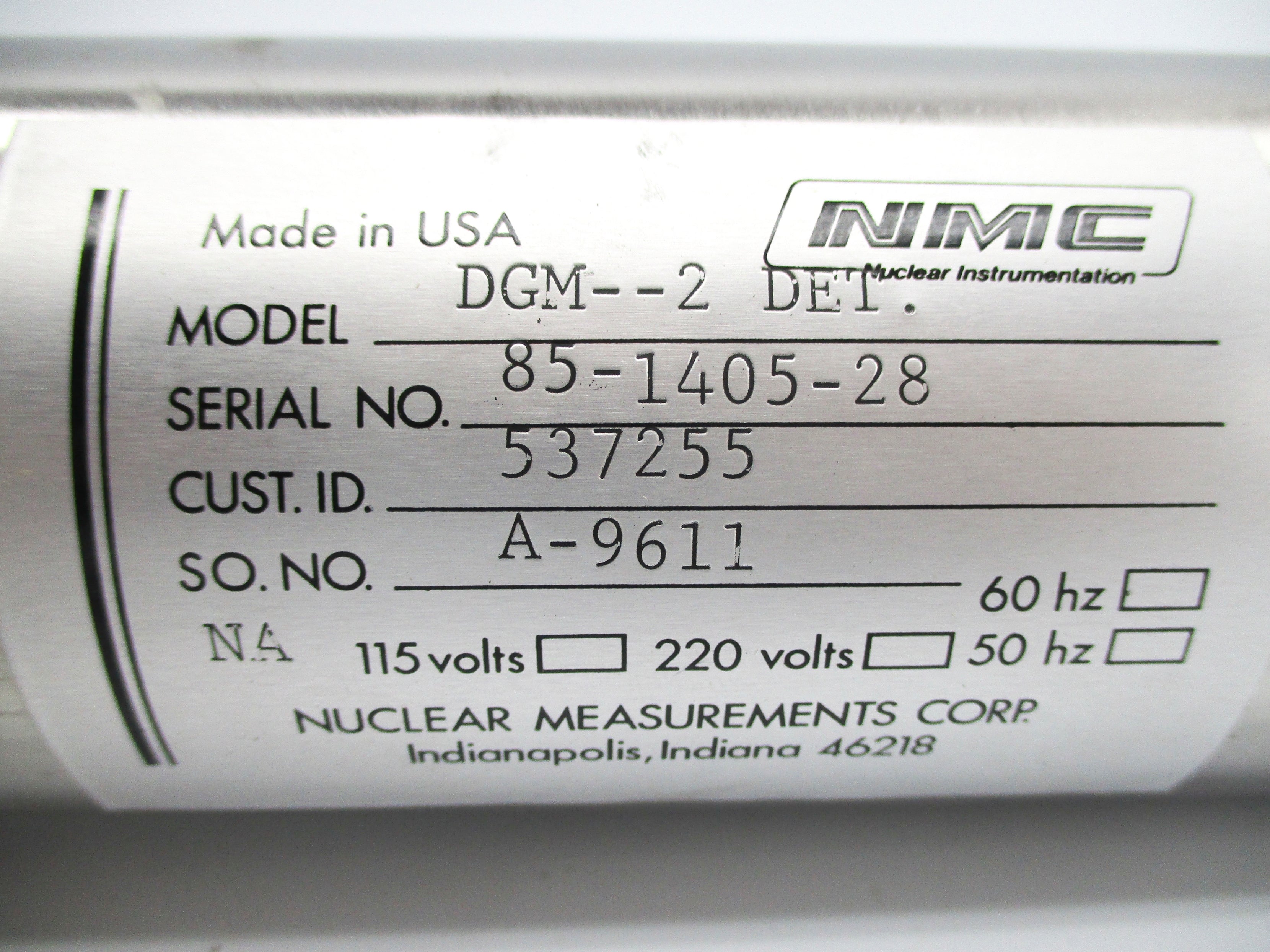 NUCLEAR MEASUREMENTS DGM-2 NSNP