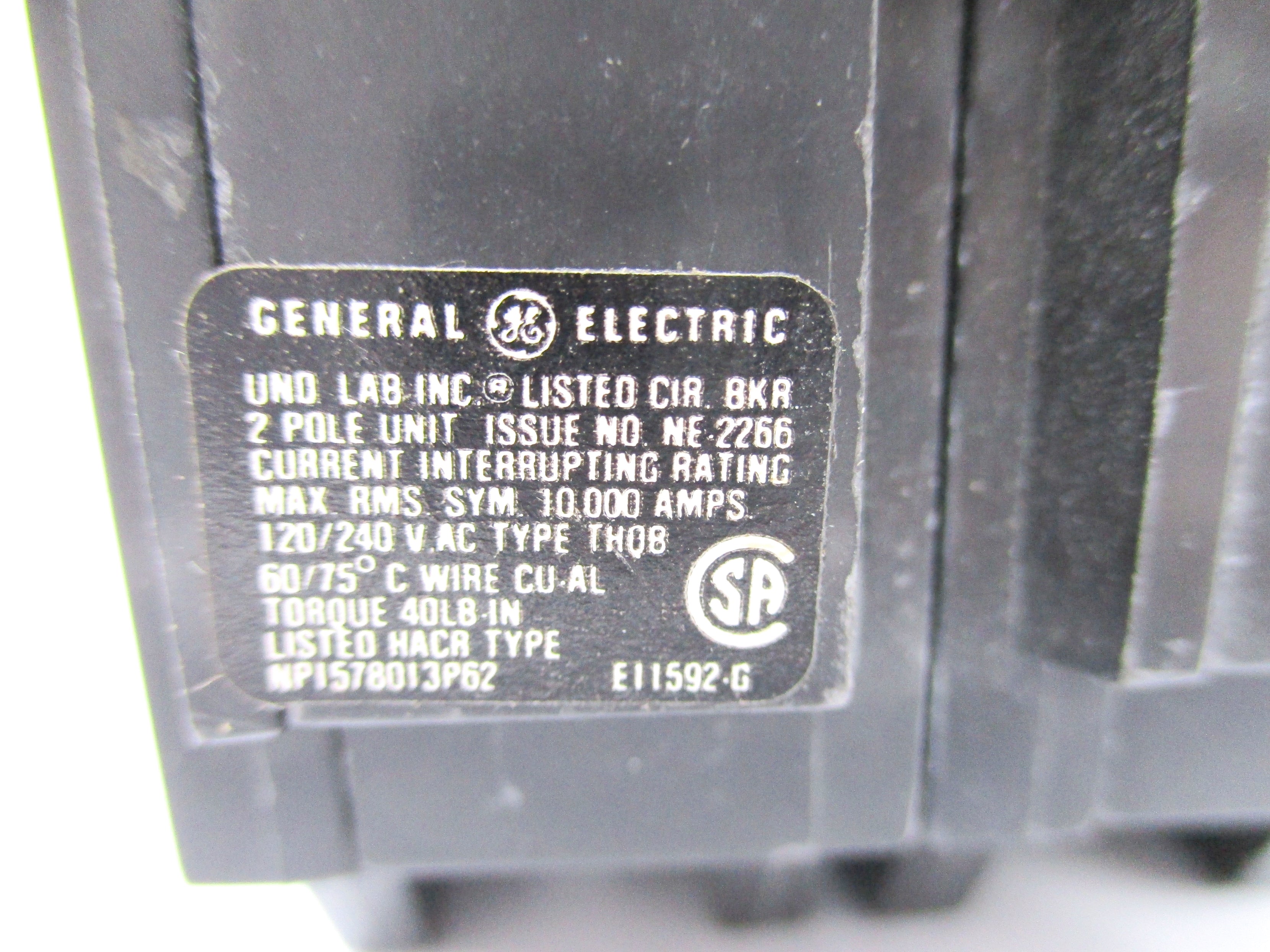 GENERAL ELECTRIC THQB250 50A 120/240VAC NSNP