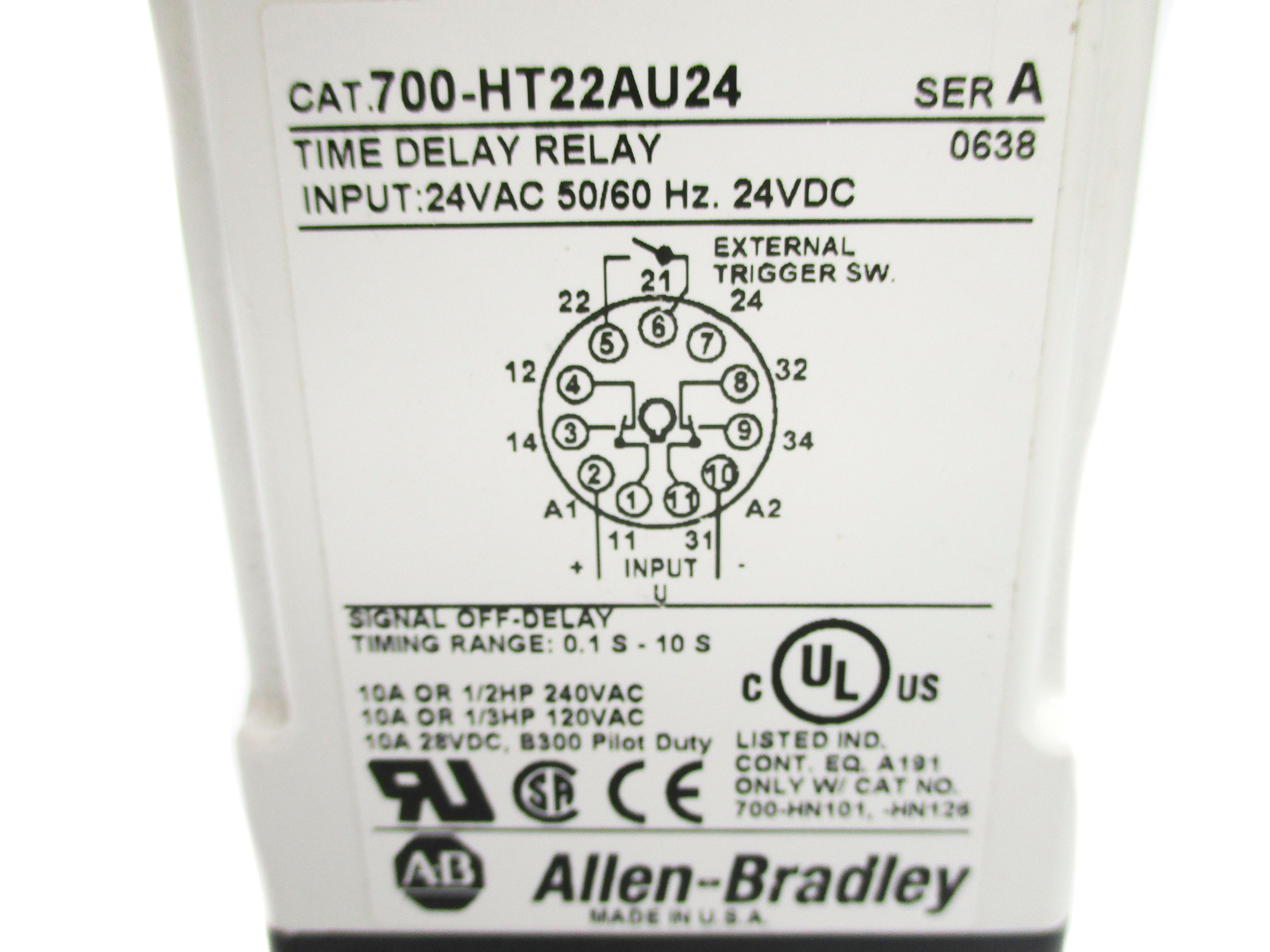ALLEN BRADLEY 700-HT22AU24 SER. A 24VAC/DC UNMP