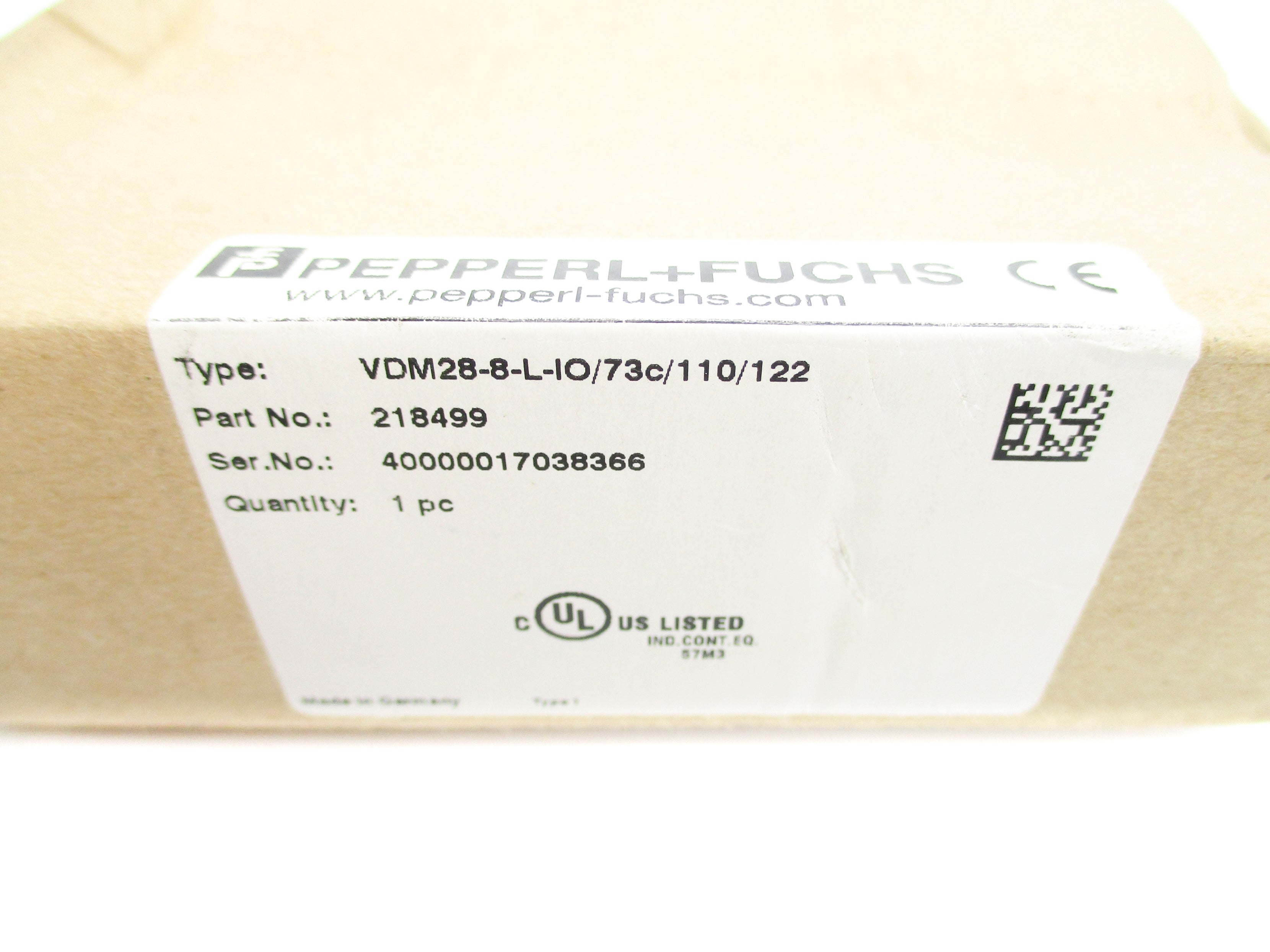 PEPPERL+FUCHS VDM28-8-L-IO/73C/110/122 NSMP
