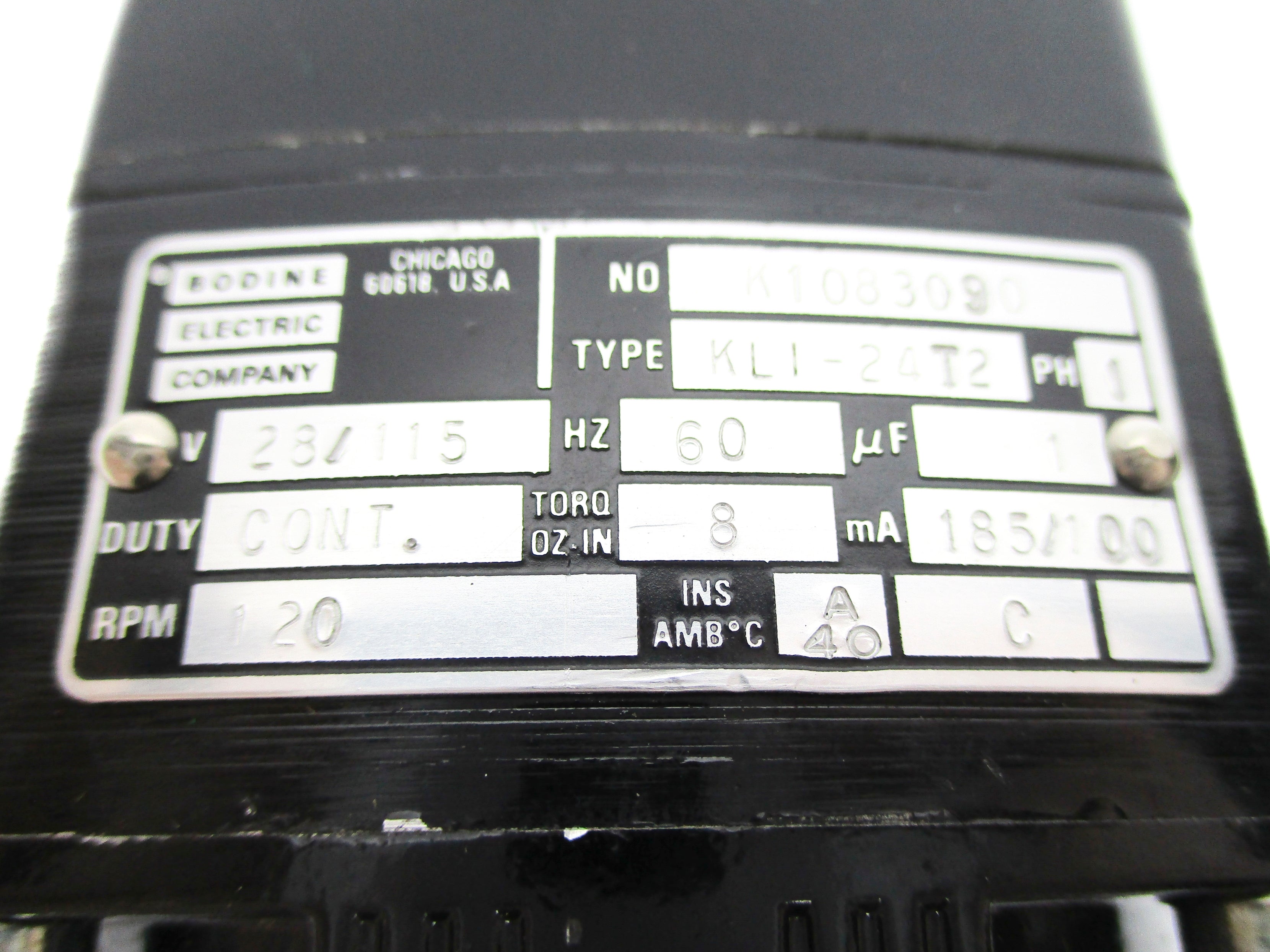 BODINE ELECTRIC KLI-24T2 NSNP