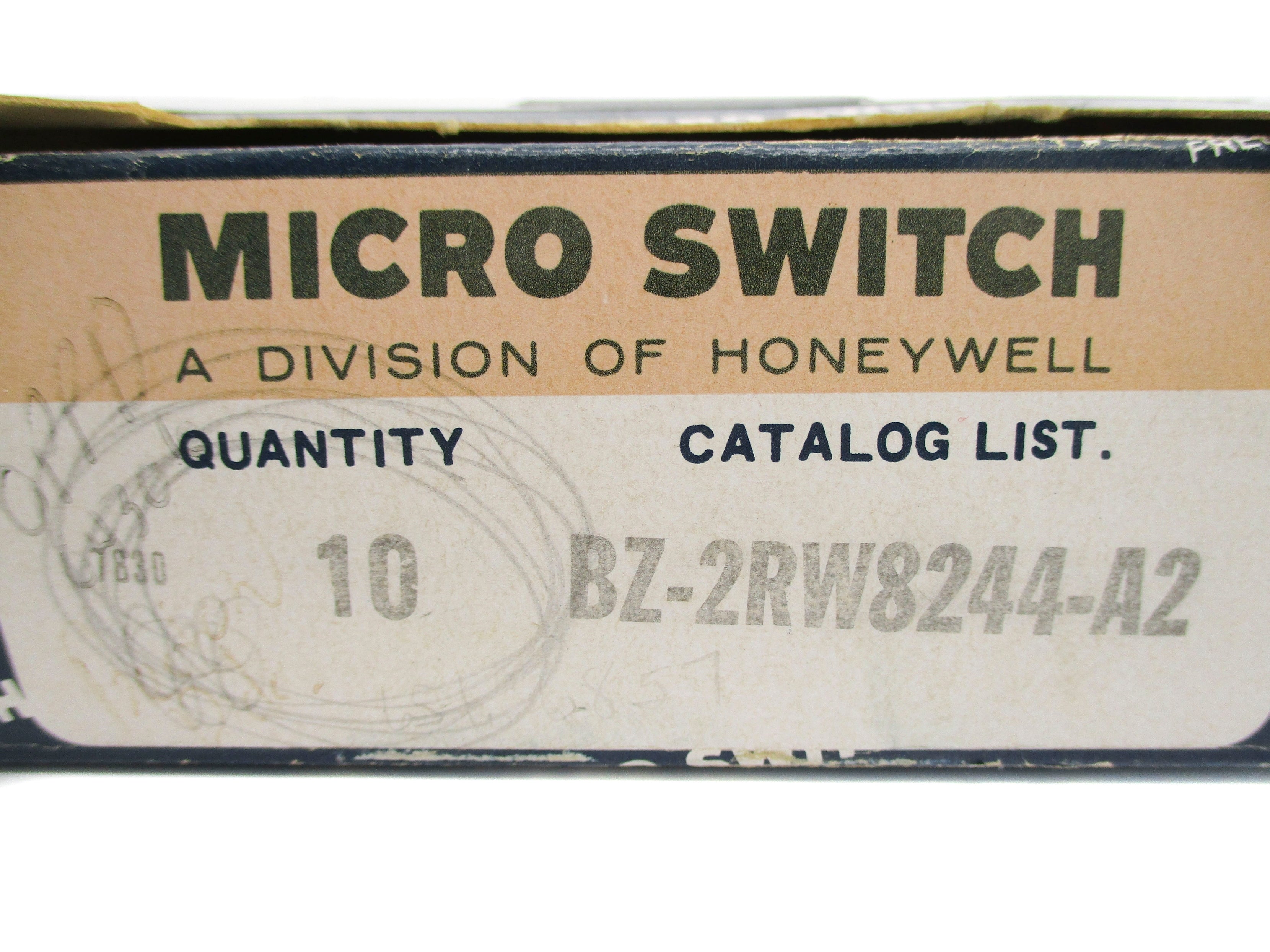 MICRO SWITCH BZ-2RW8244-A2 (PKG OF 10) NSMP