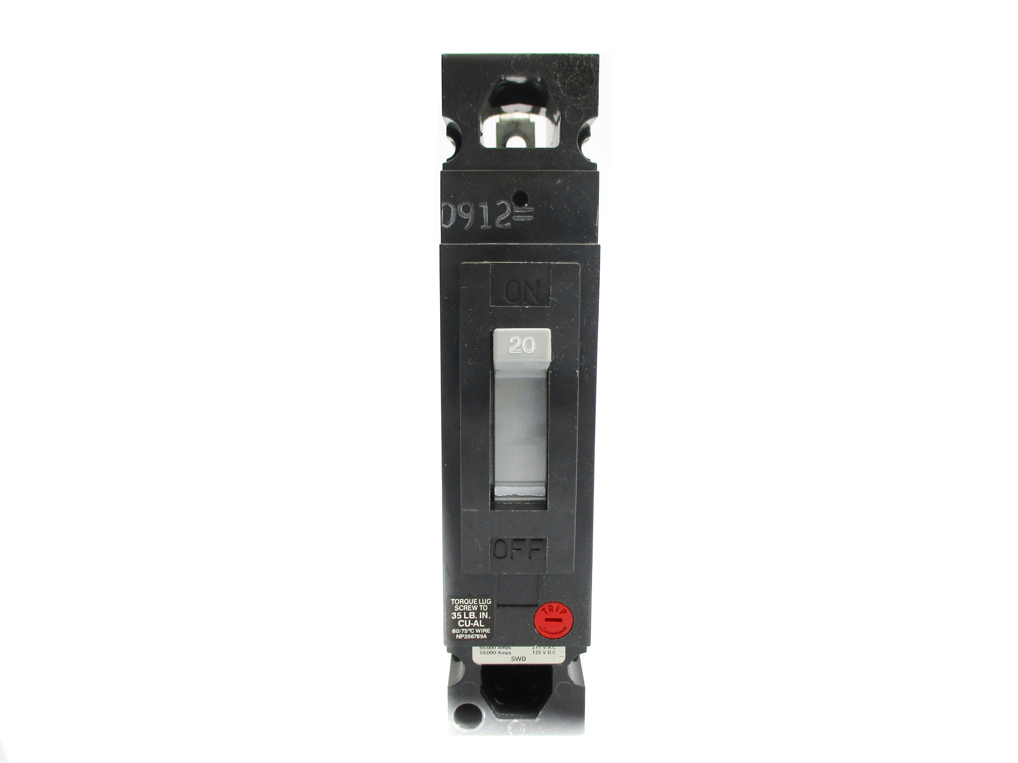 GENERAL ELECTRIC THED113020WL 277VAC 125VDC 20A NSMP