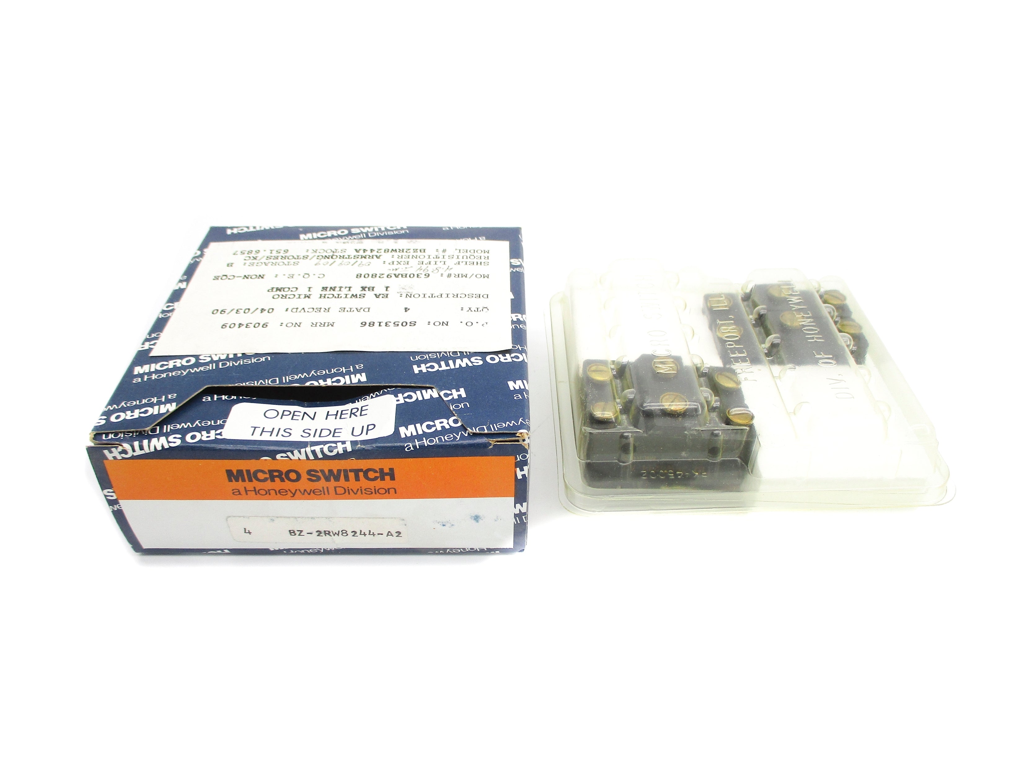 MICRO SWITCH BZ-2RW8244-A2 (PKG OF 4) NSMP