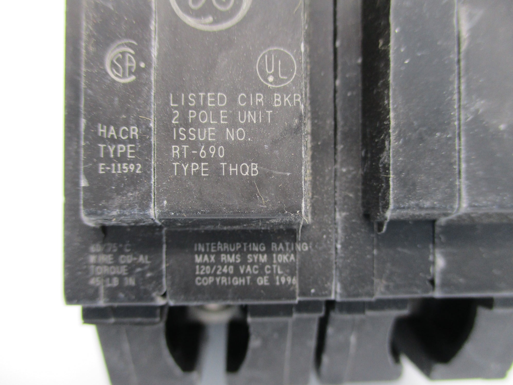 GENERAL ELECTRIC THQB2150 50A 120/240VAC NSNP
