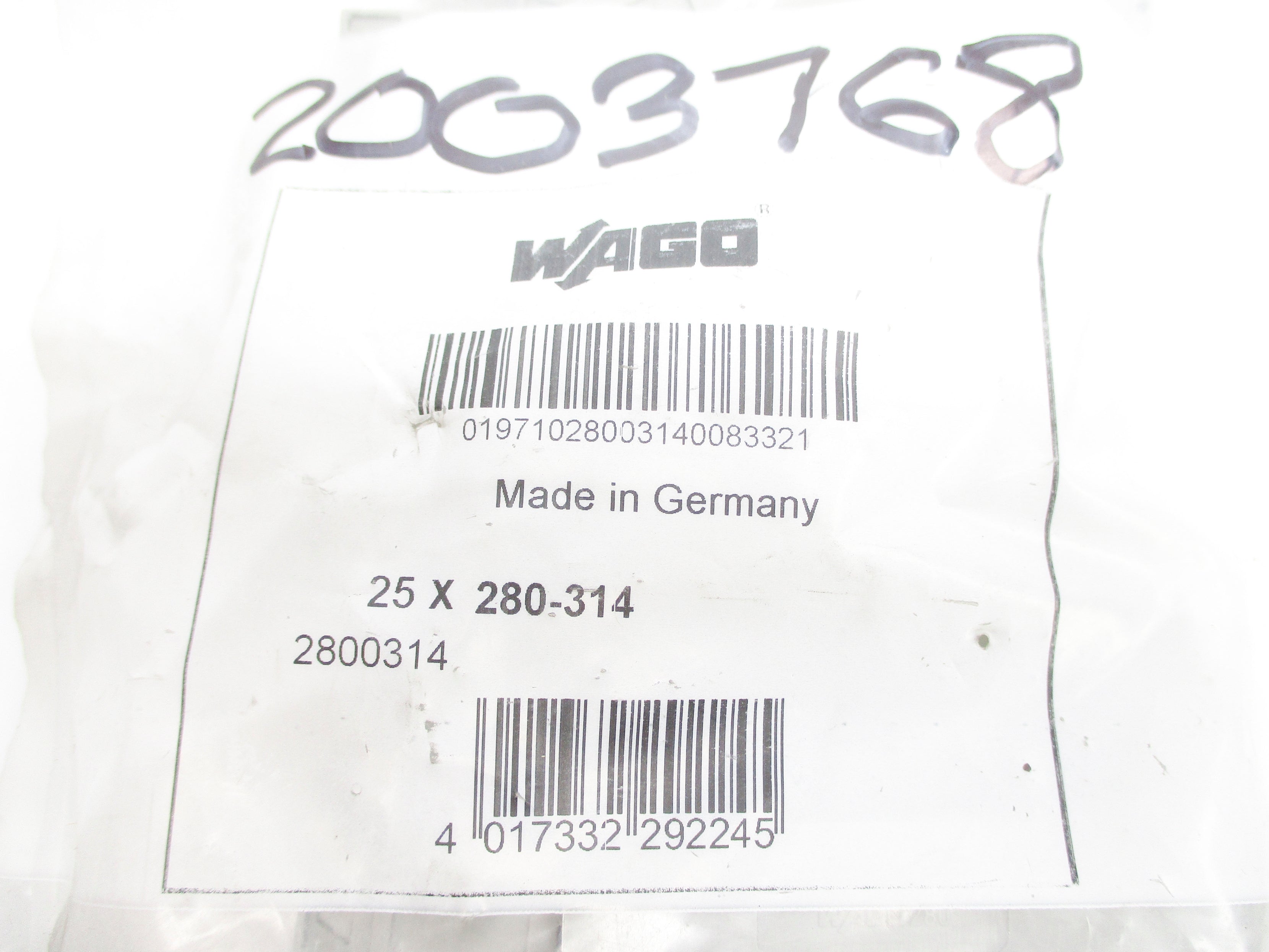 WAGO 280-314 (PKG OF 25) NSMP