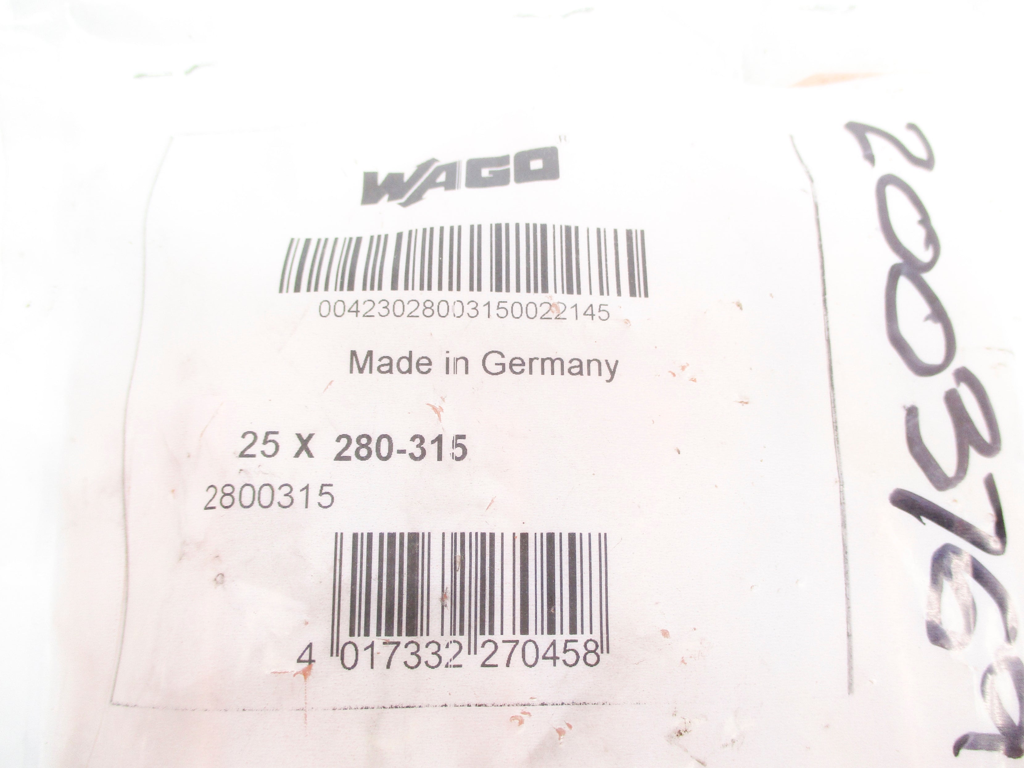 WAGO 280-315 (PKG OF 25) NSMP