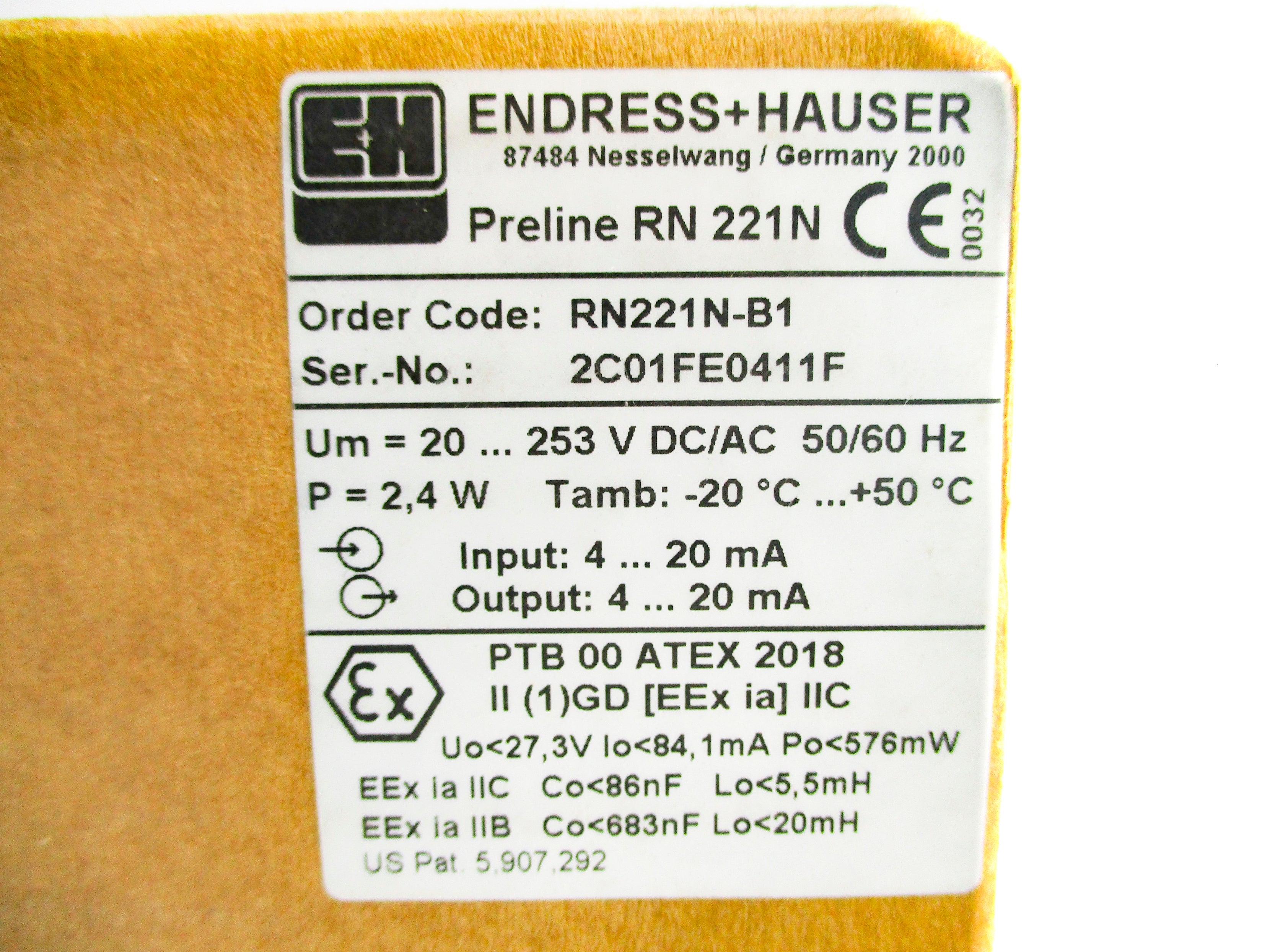 ENDRESS+HAUSER RN221N-B1 NSMP
