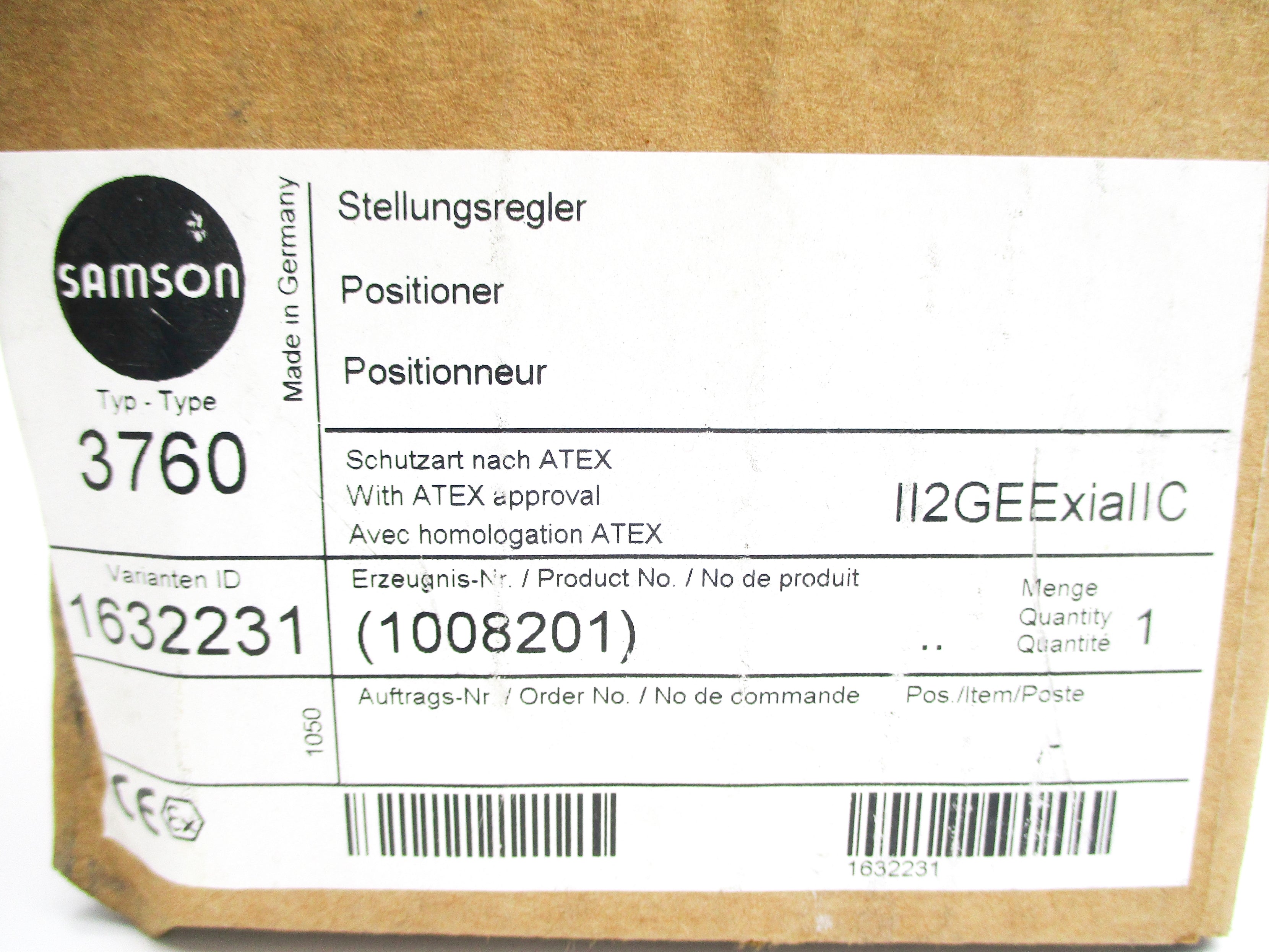 SAMSON 3760 3760-10211100000.02 NSMP