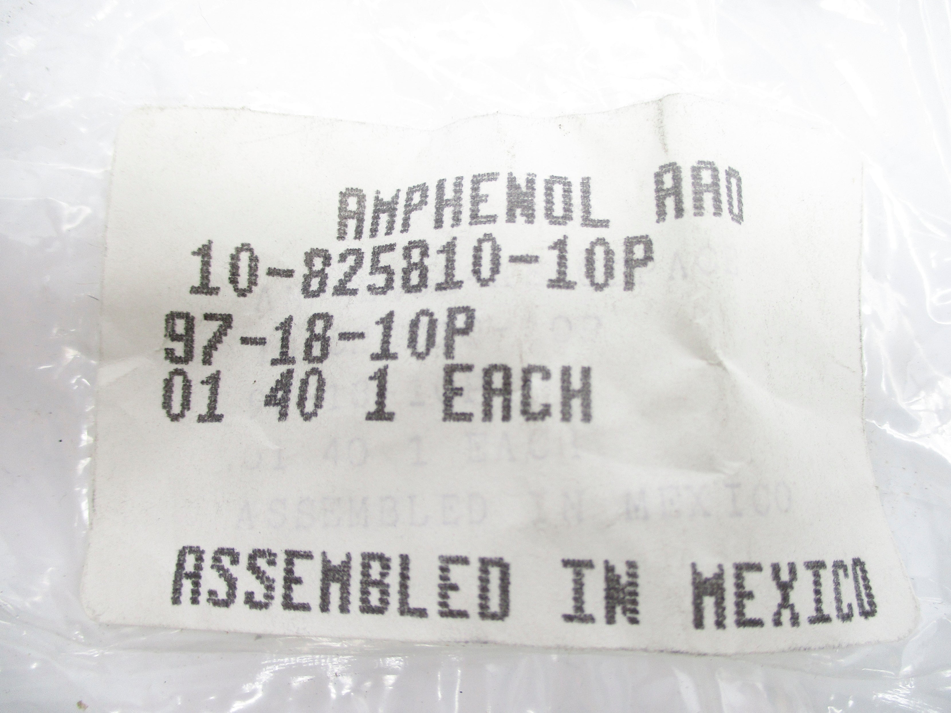AMPHENOL 10-825810-10P NSMP