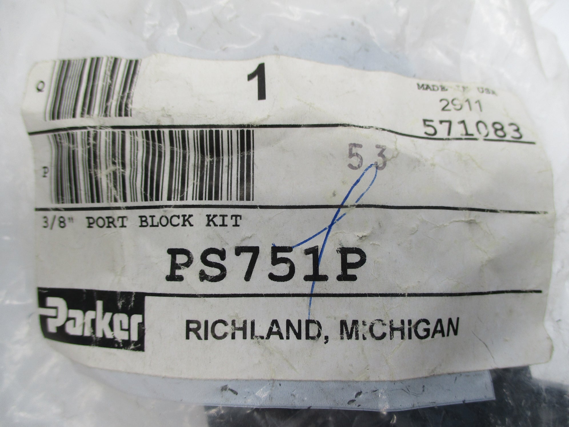 PARKER PS751P 3/8" NSMP