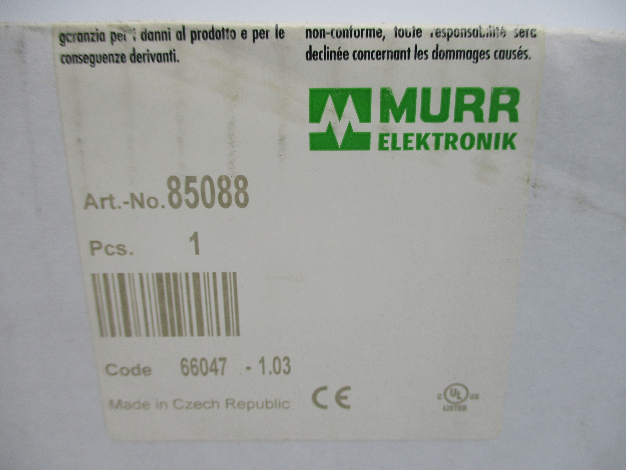 MURR ELEKTRONIK 85088 NSMP