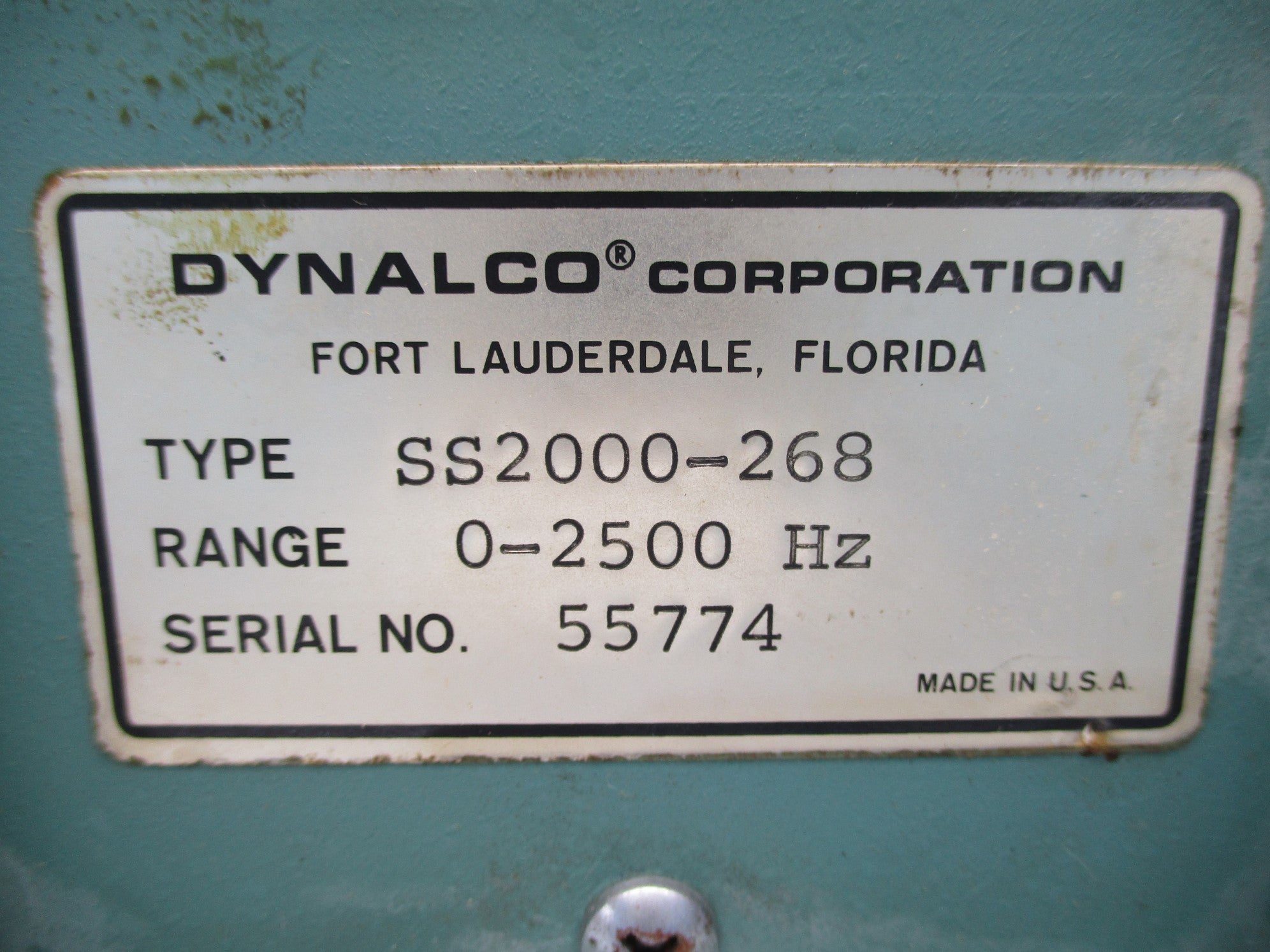 DYNALCO SS2000-268 UNMP