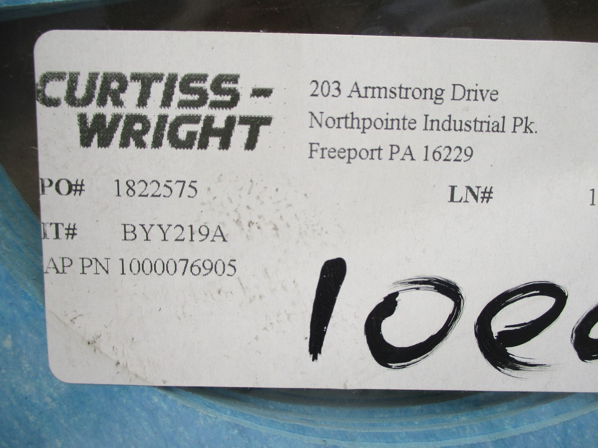 CURTISS-WRIGHT 1000076905 (PKG OF 10) NSMP