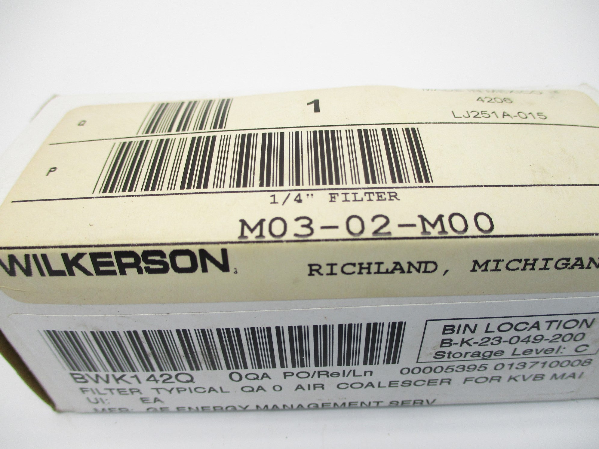 WILKERSON M03-02-M00 250PSI NSMP