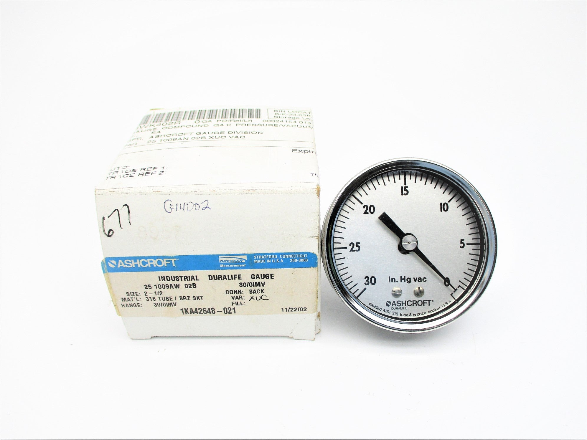 ASHCROFT 251009AW02B30/0IMV NSMP