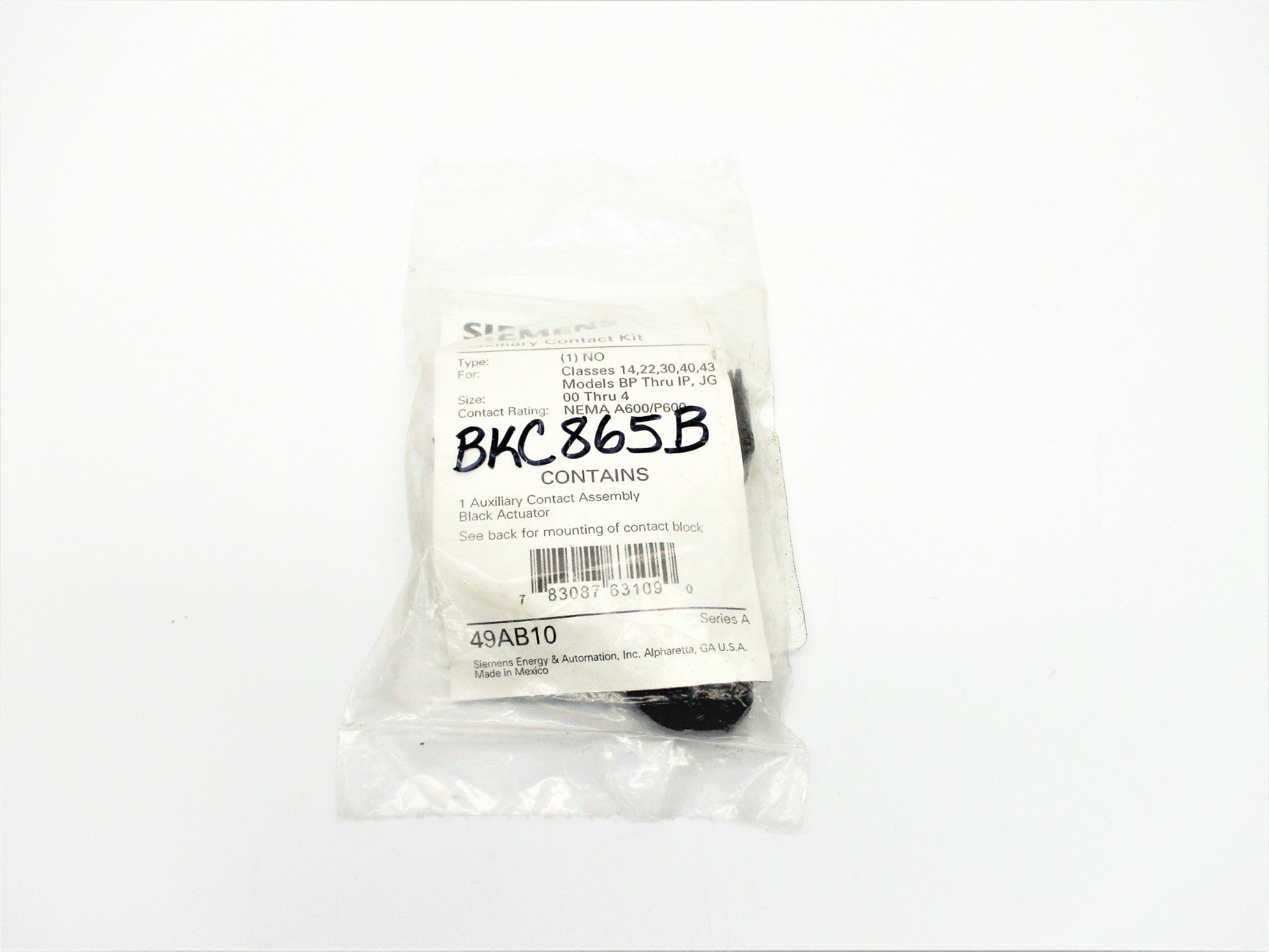 SIEMENS 49AB10 SER. A NSMP