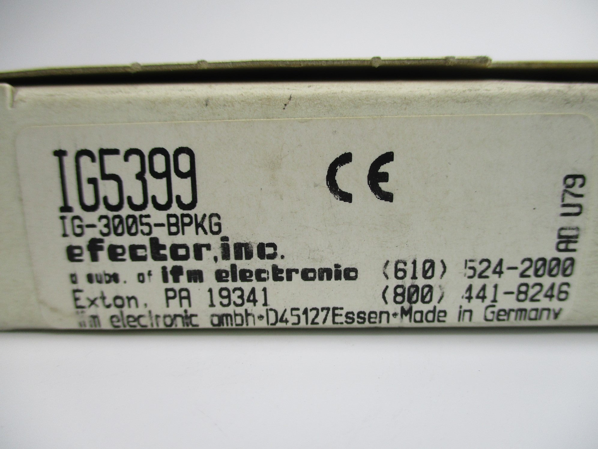 IFM EFECTOR IG5399 IG-3005-BPKG NSMP