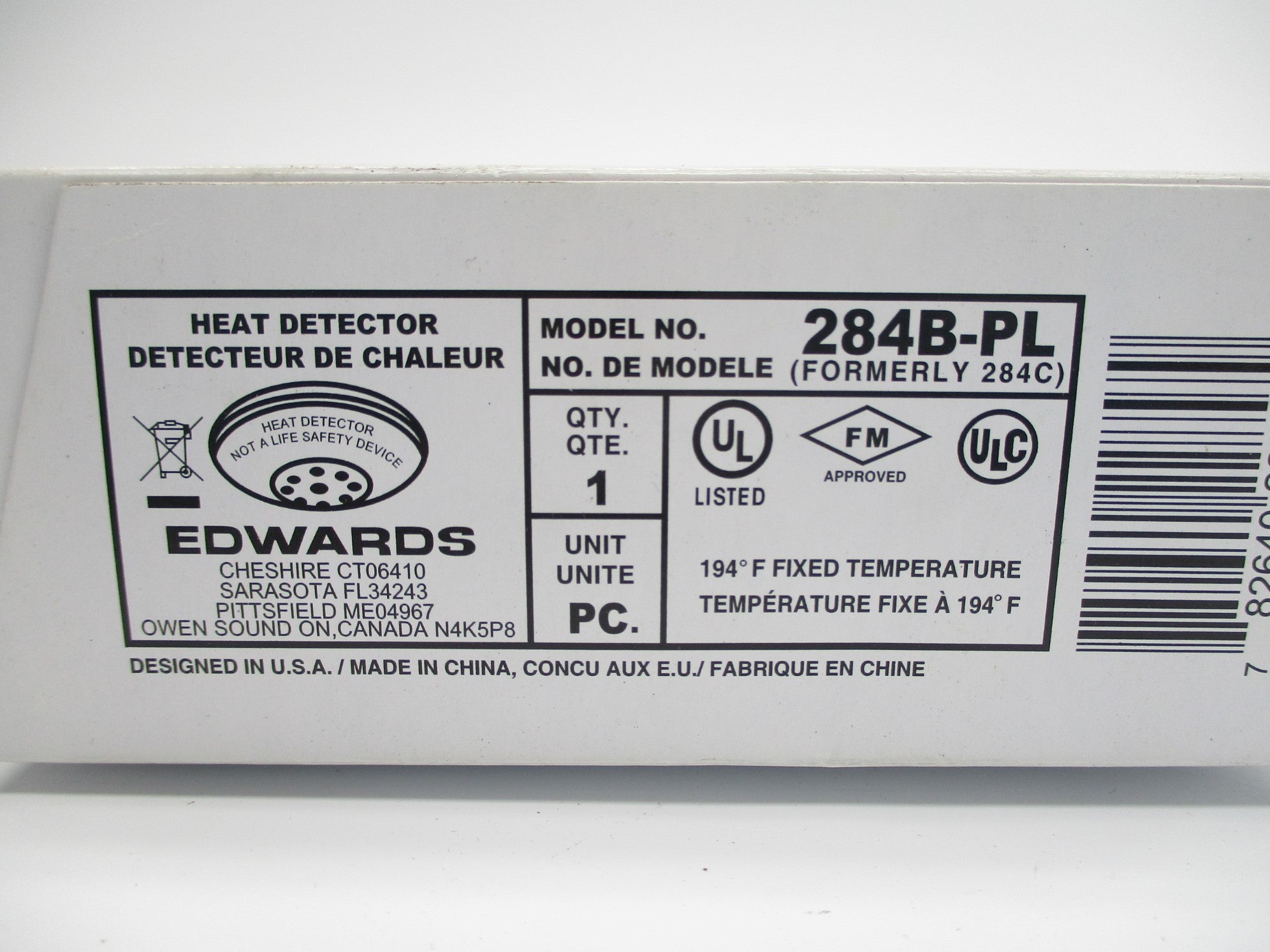 EDWARDS 284B-PL NSFS