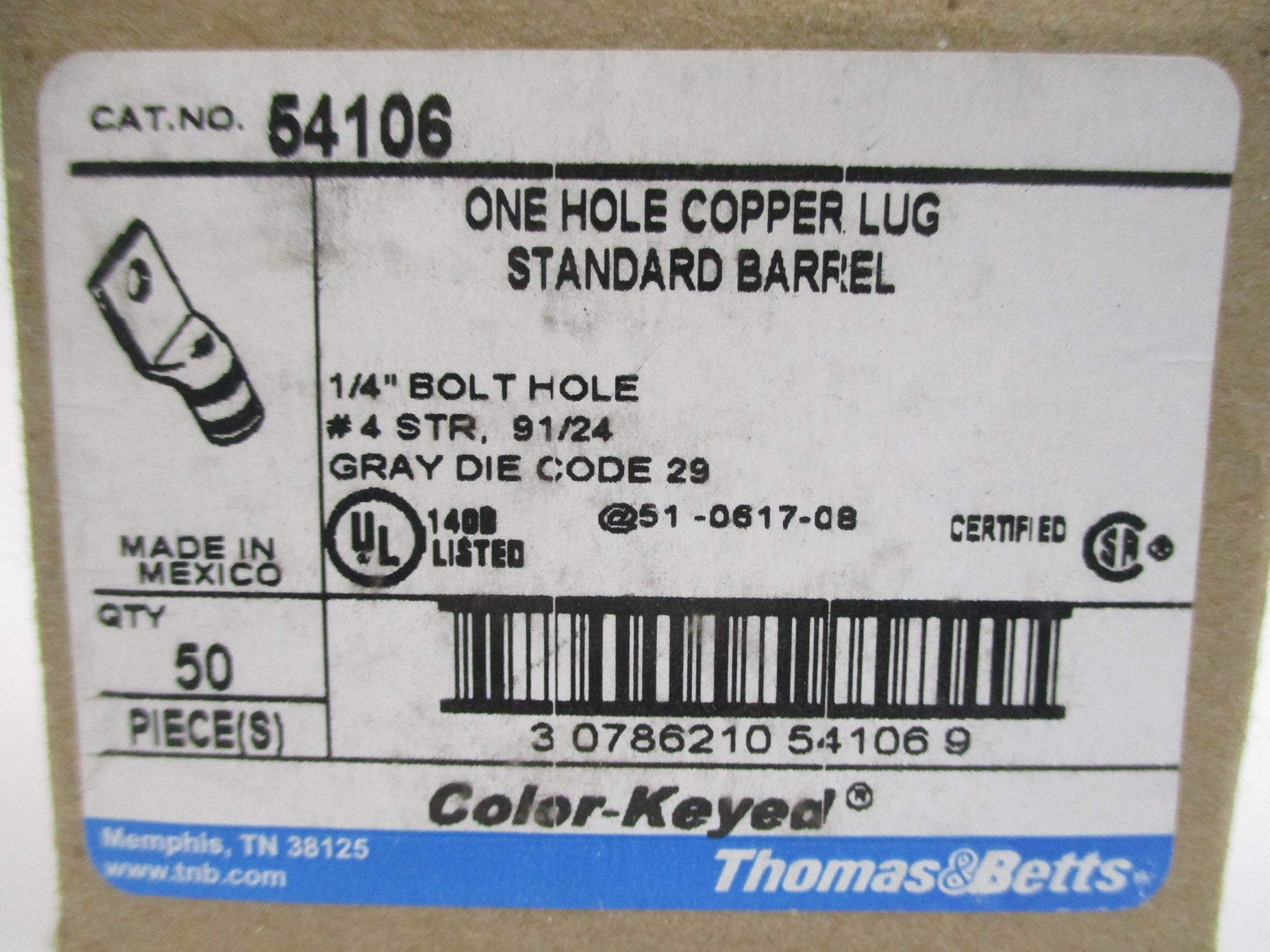 THOMAS & BETTS 54106 (PKG OF 50) NSMP