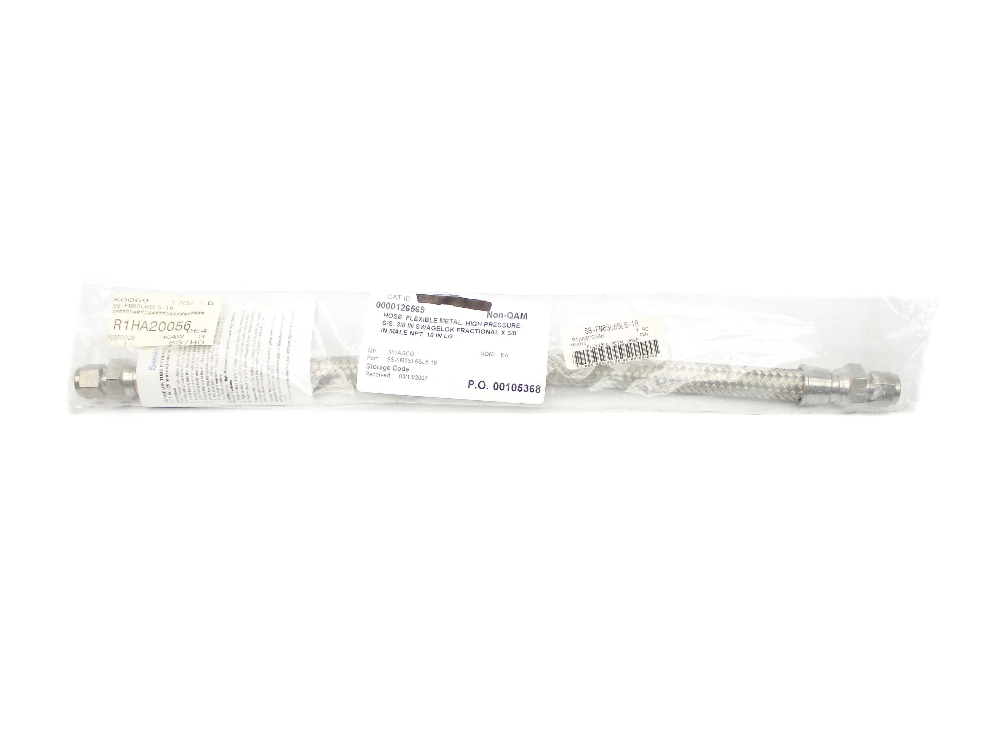SWAGELOK SS-FM6SL6SL6-18 NSMP