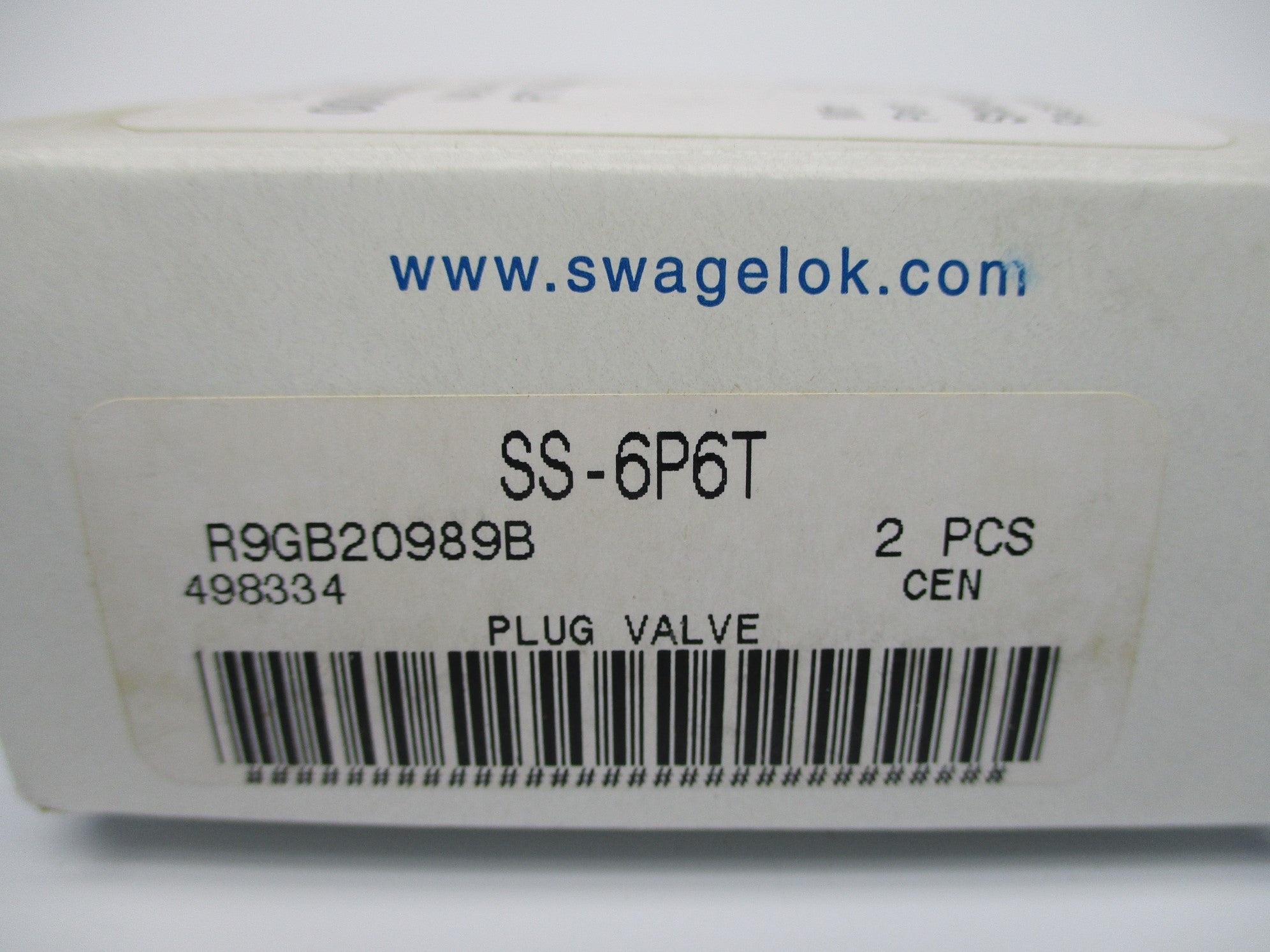 SWAGELOK SS-6P6T (PKG OF 2) NSMP