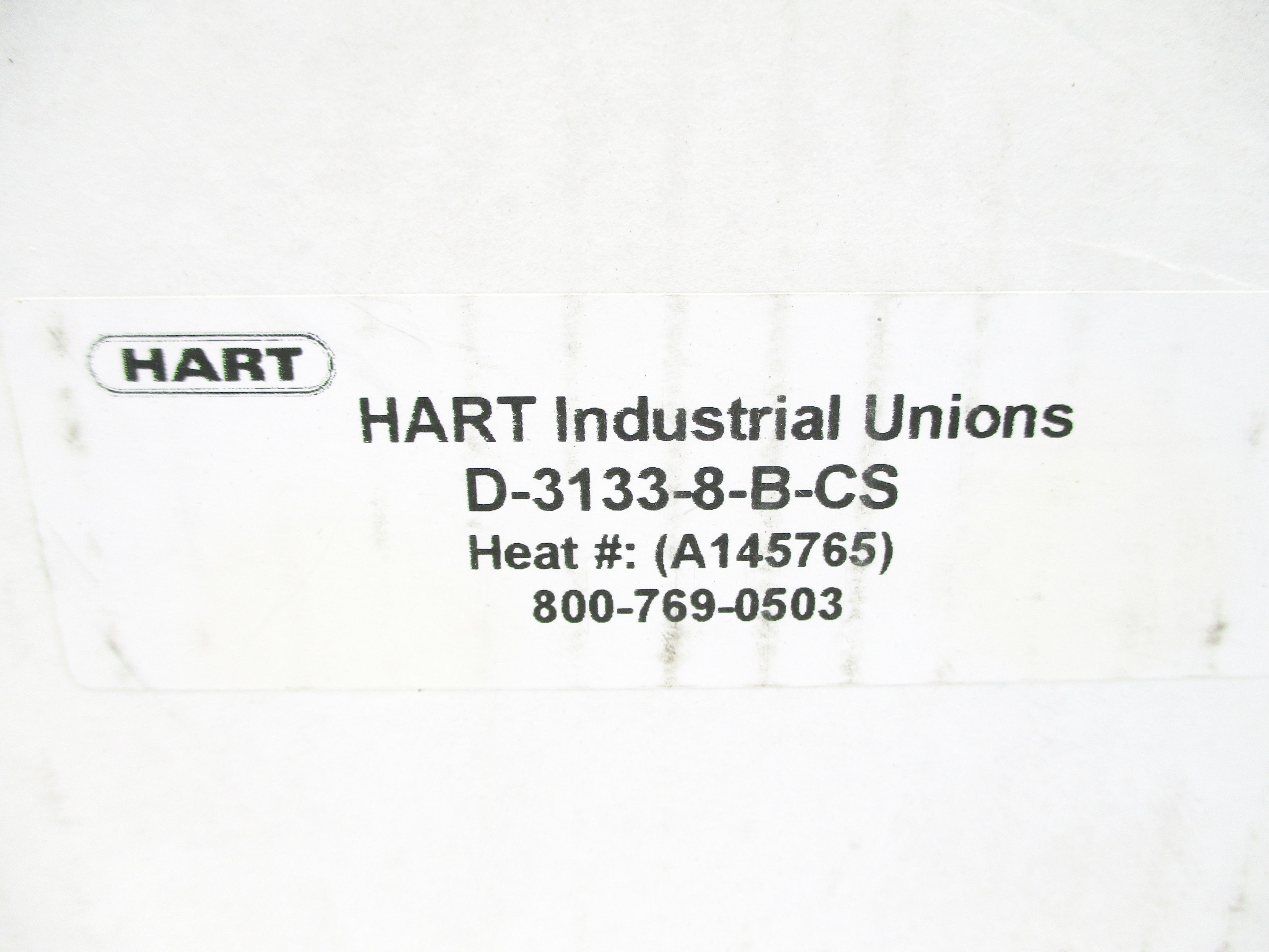 HART INDUSTRIAL D-3133-8-B-CS NSMP