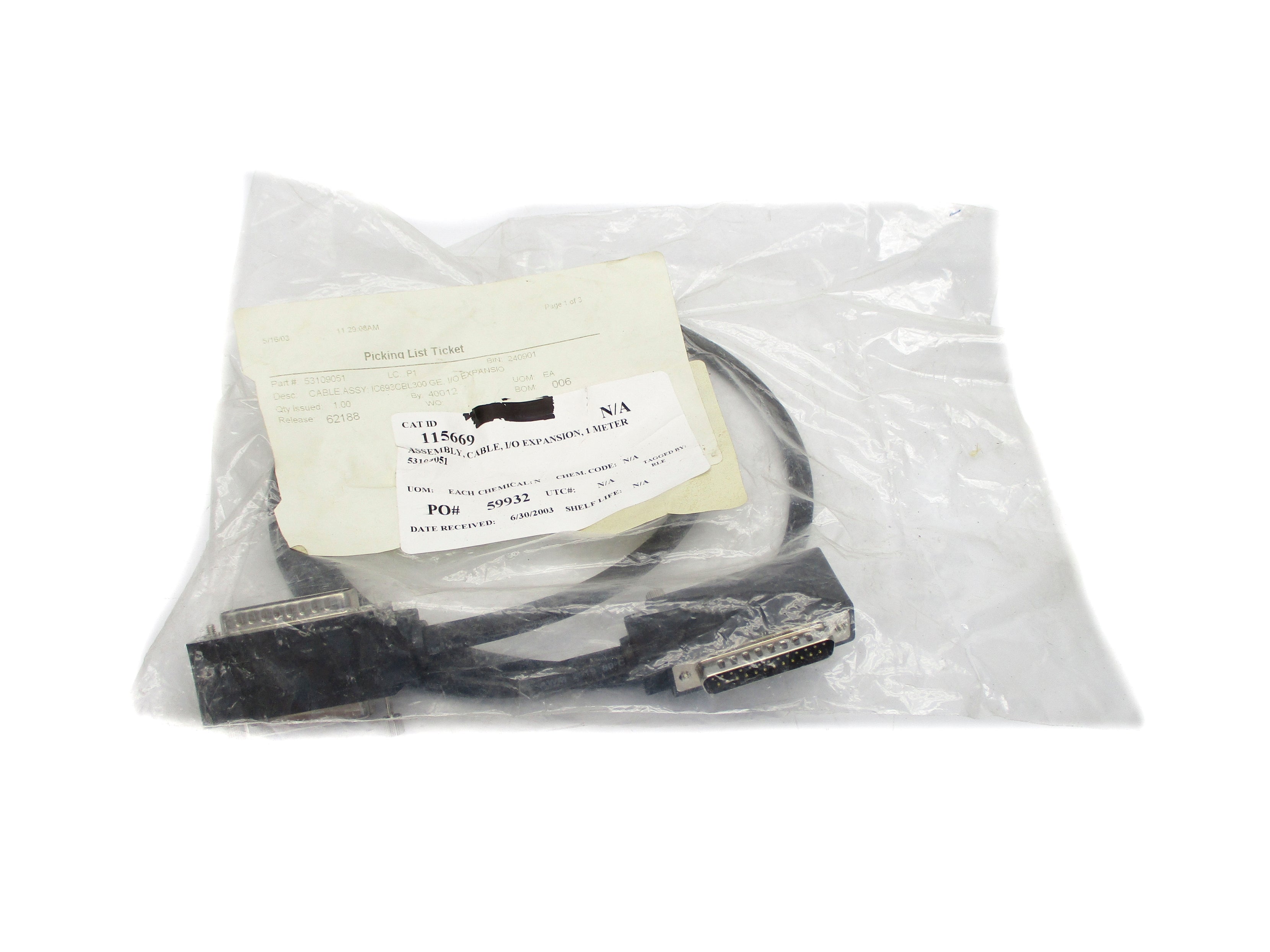 GENERAL ELECTRIC IC693CBL300 NSMP