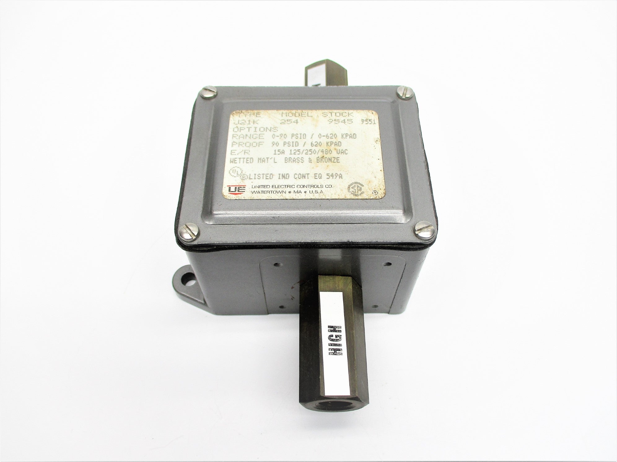 UNITED ELECTRIC CONTROLS J21K-254 90PSID NSNP
